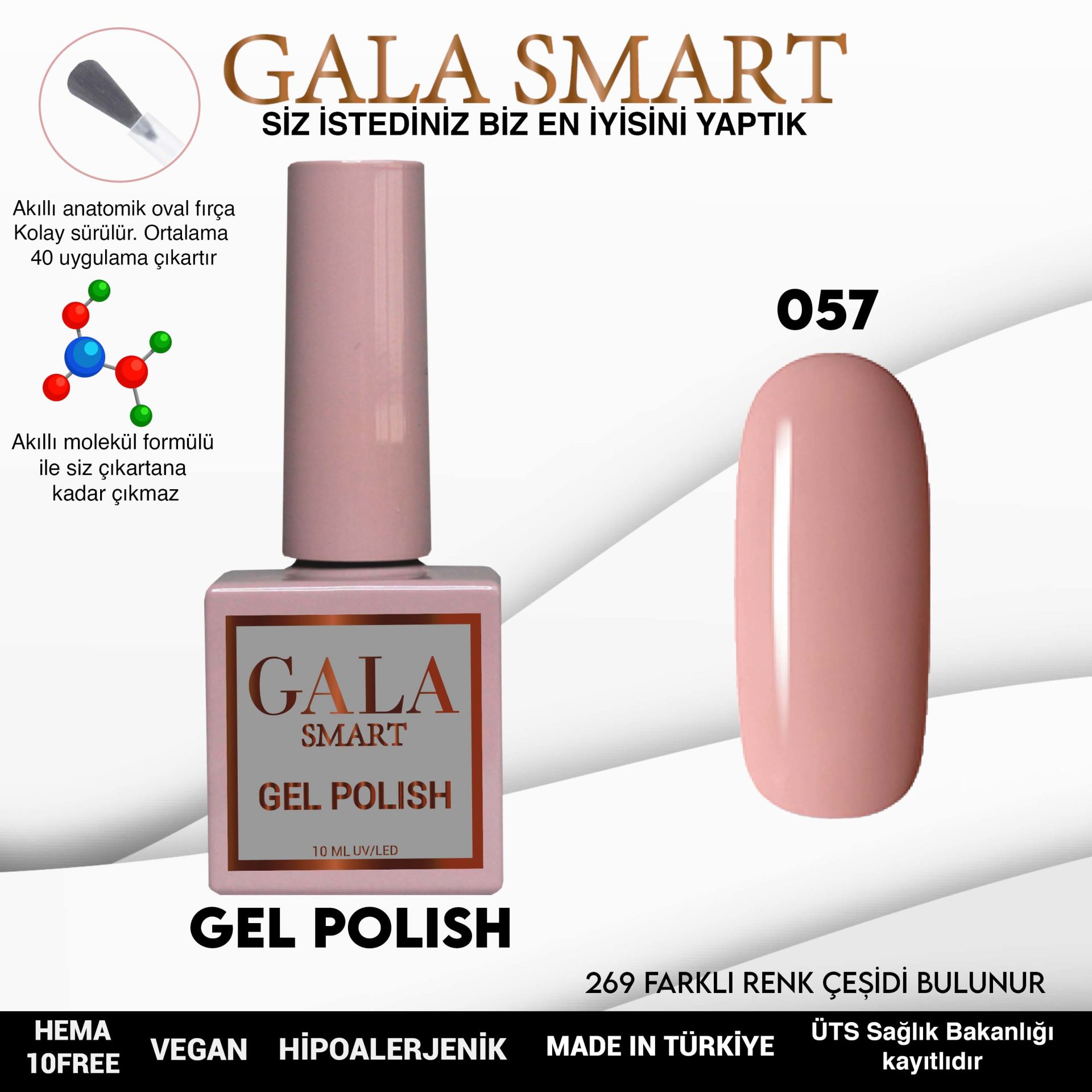 Gala Smart - Classic Kalıcı Oje - NO:057