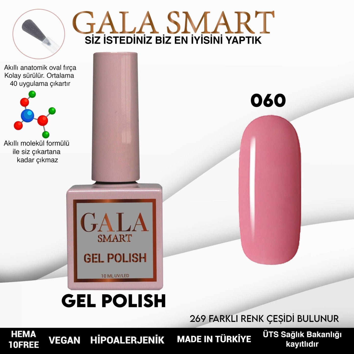 Gala Smart - Classic Kalıcı Oje - NO:060