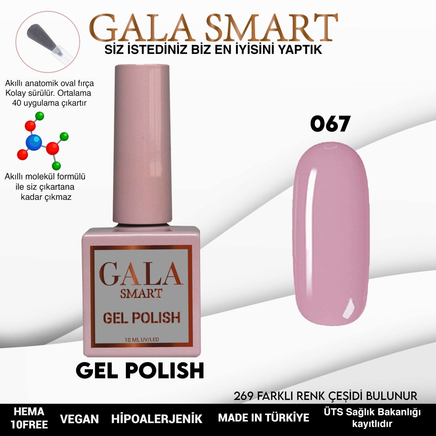 Gala Smart - Classic Kalıcı Oje - NO:067