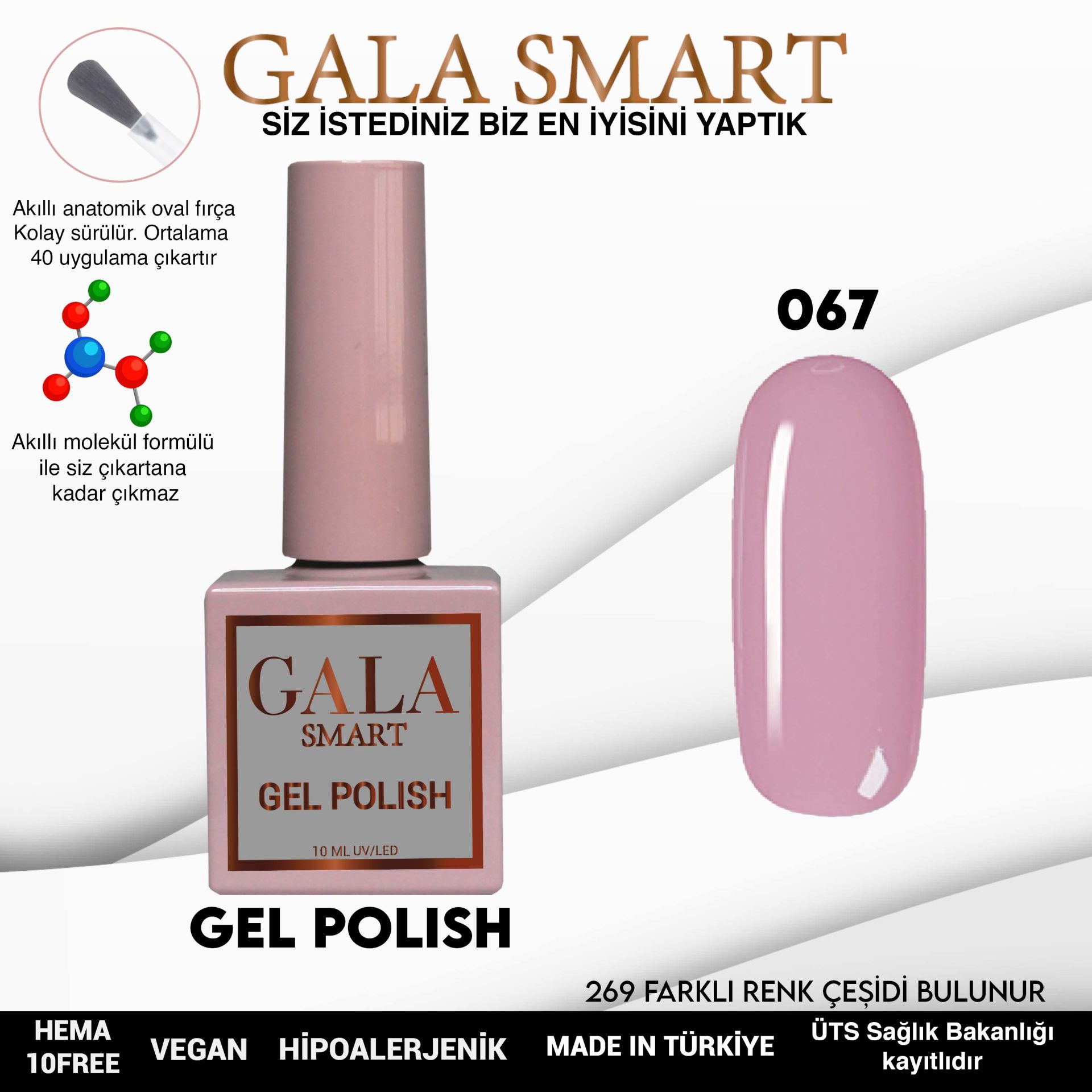 Gala Smart - Classic Kalıcı Oje - NO:067