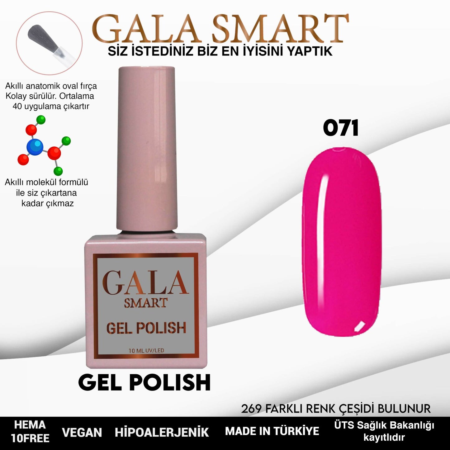 Gala Smart - Classic Kalıcı Oje - NO:071