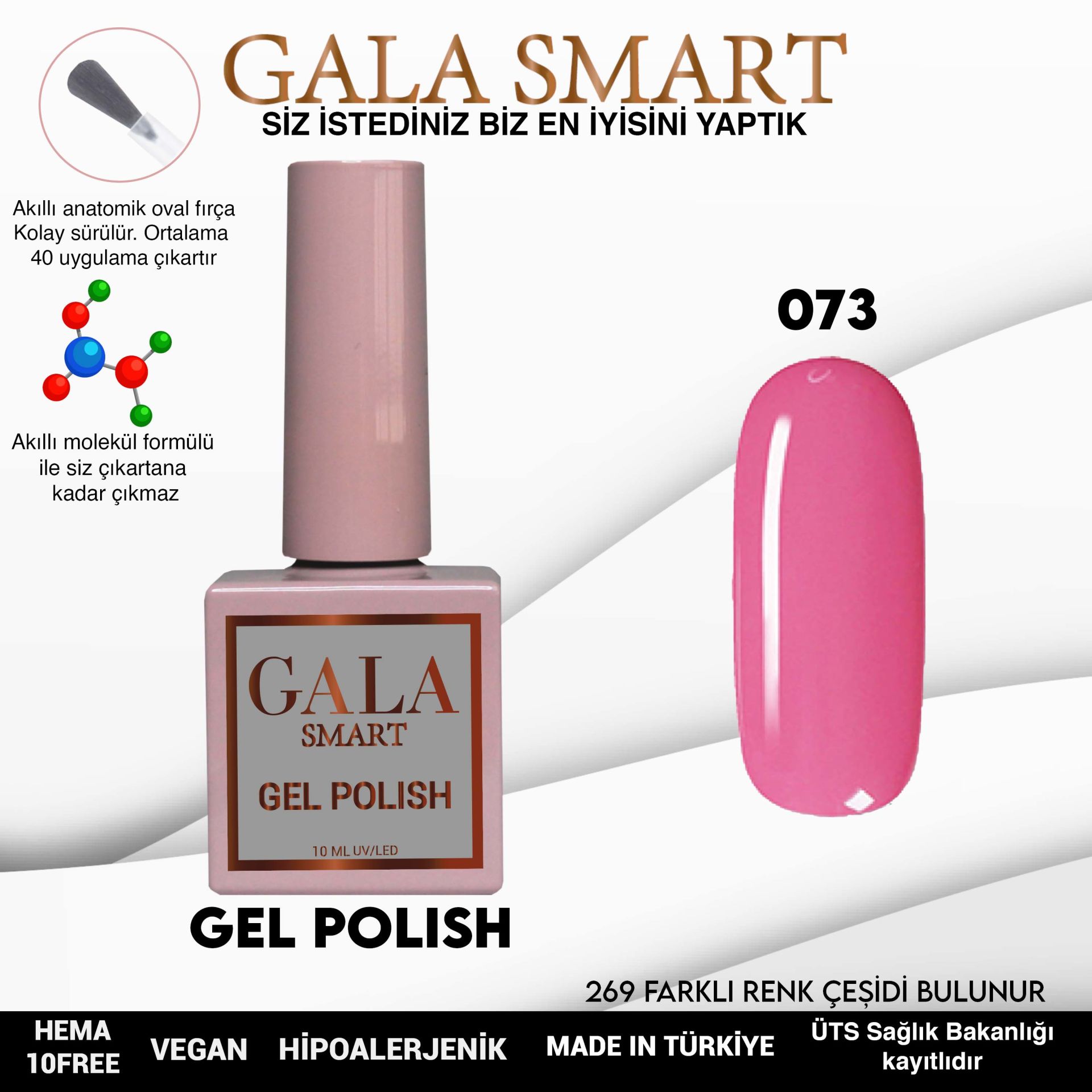 Gala Smart - Classic Kalıcı Oje - NO:073
