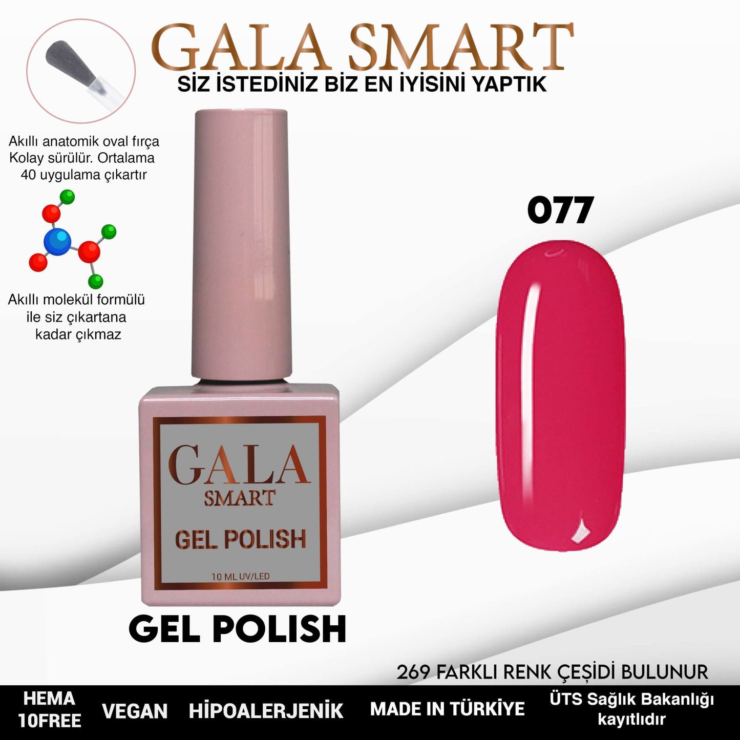 Gala Smart - Classic Kalıcı Oje - NO:077