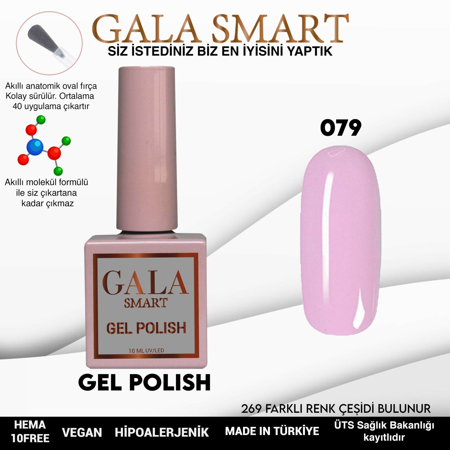 Gala Smart - Classic Kalıcı Oje - NO:079