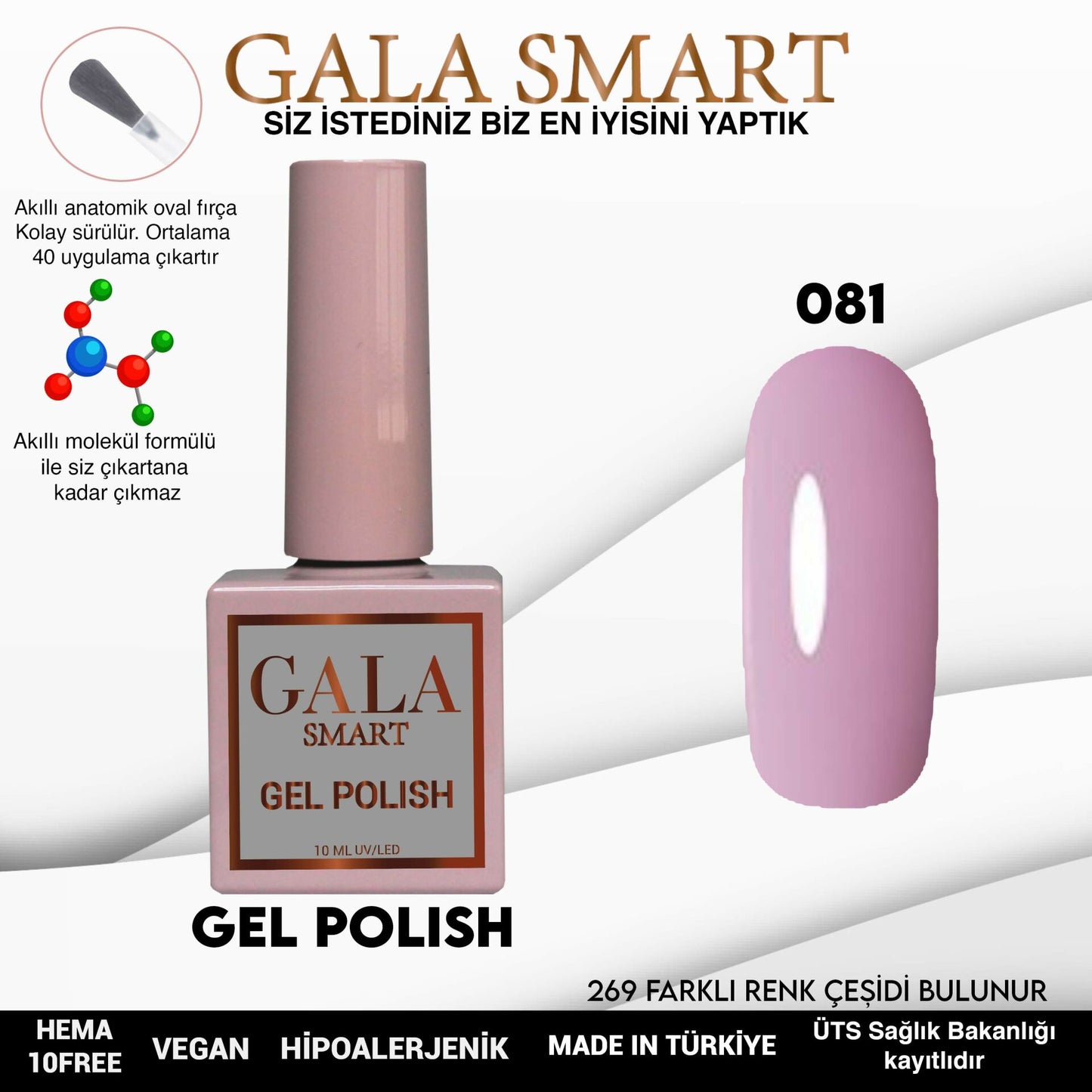 Gala Smart - Classic Kalıcı Oje - NO:081
