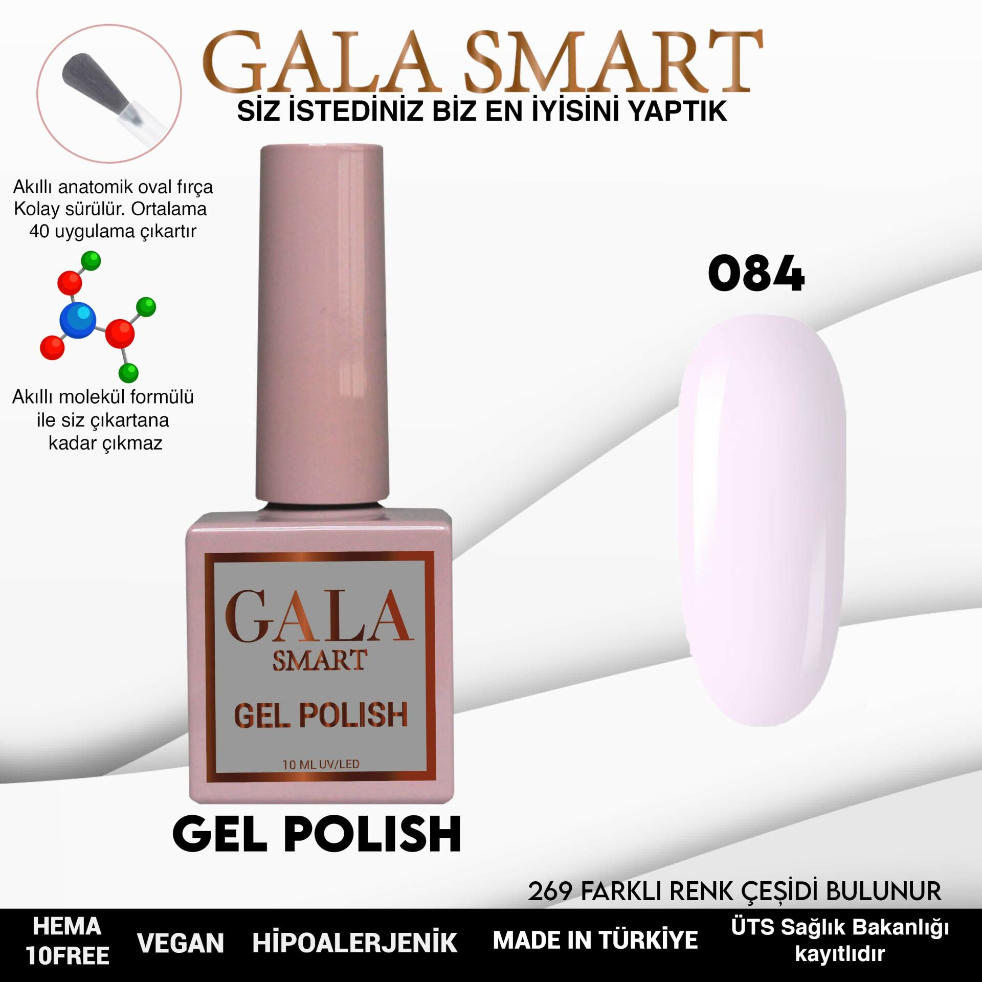 Gala Smart - Classic Kalıcı Oje - NO:084