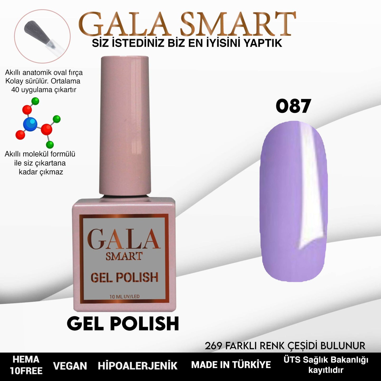 Gala Smart - Classic Kalıcı Oje - NO:087