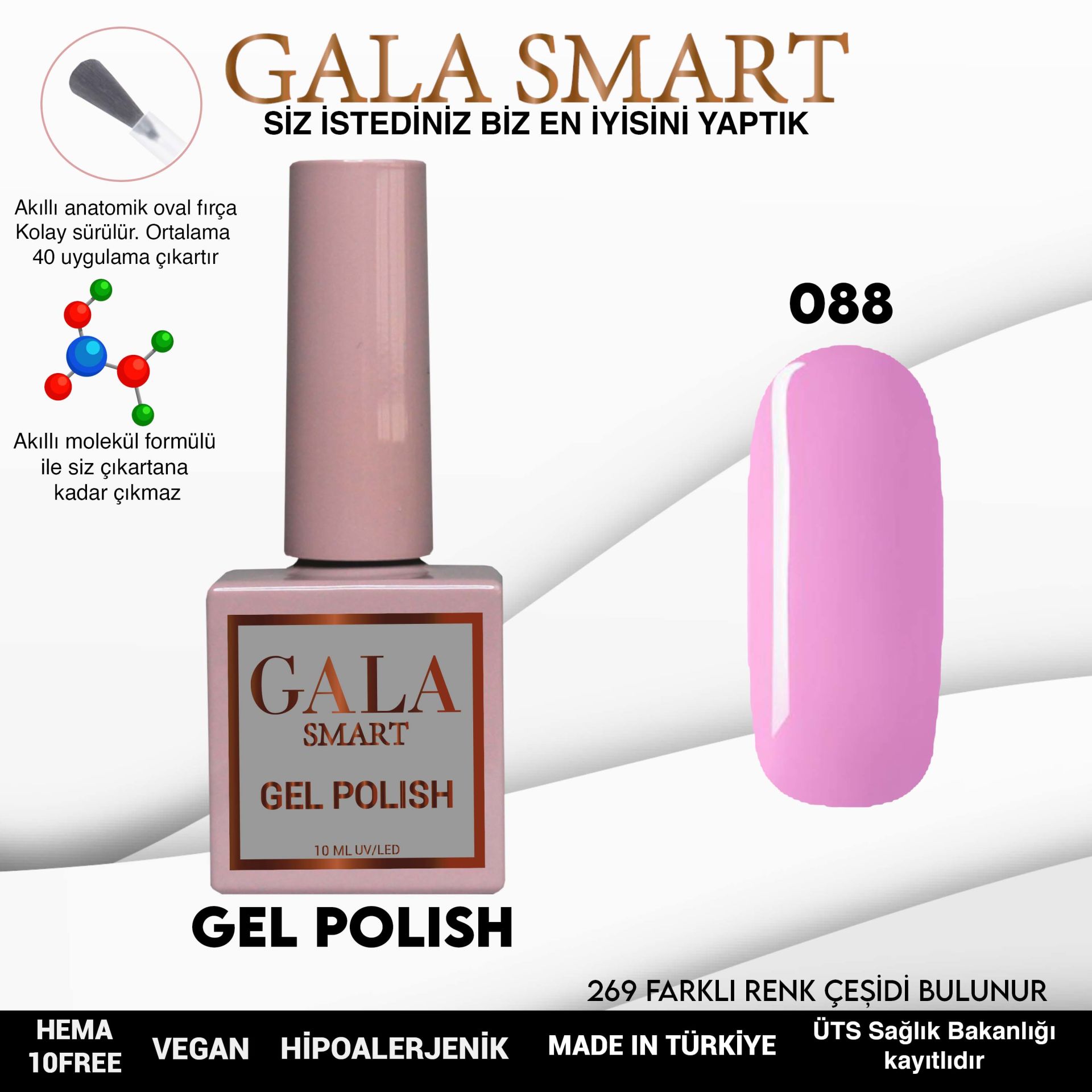 Gala Smart - Classic Kalıcı Oje - NO:088