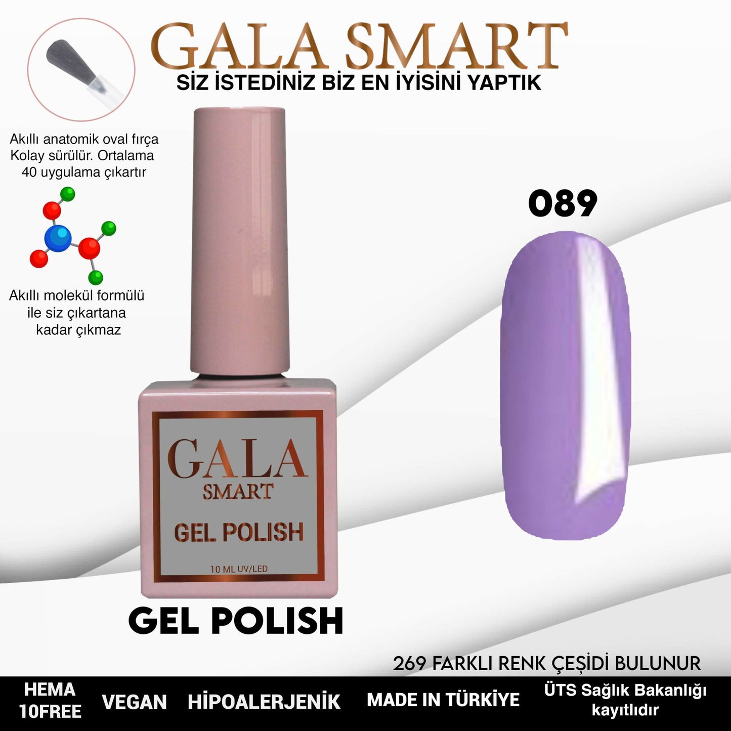 Gala Smart - Classic Kalıcı Oje - NO:089