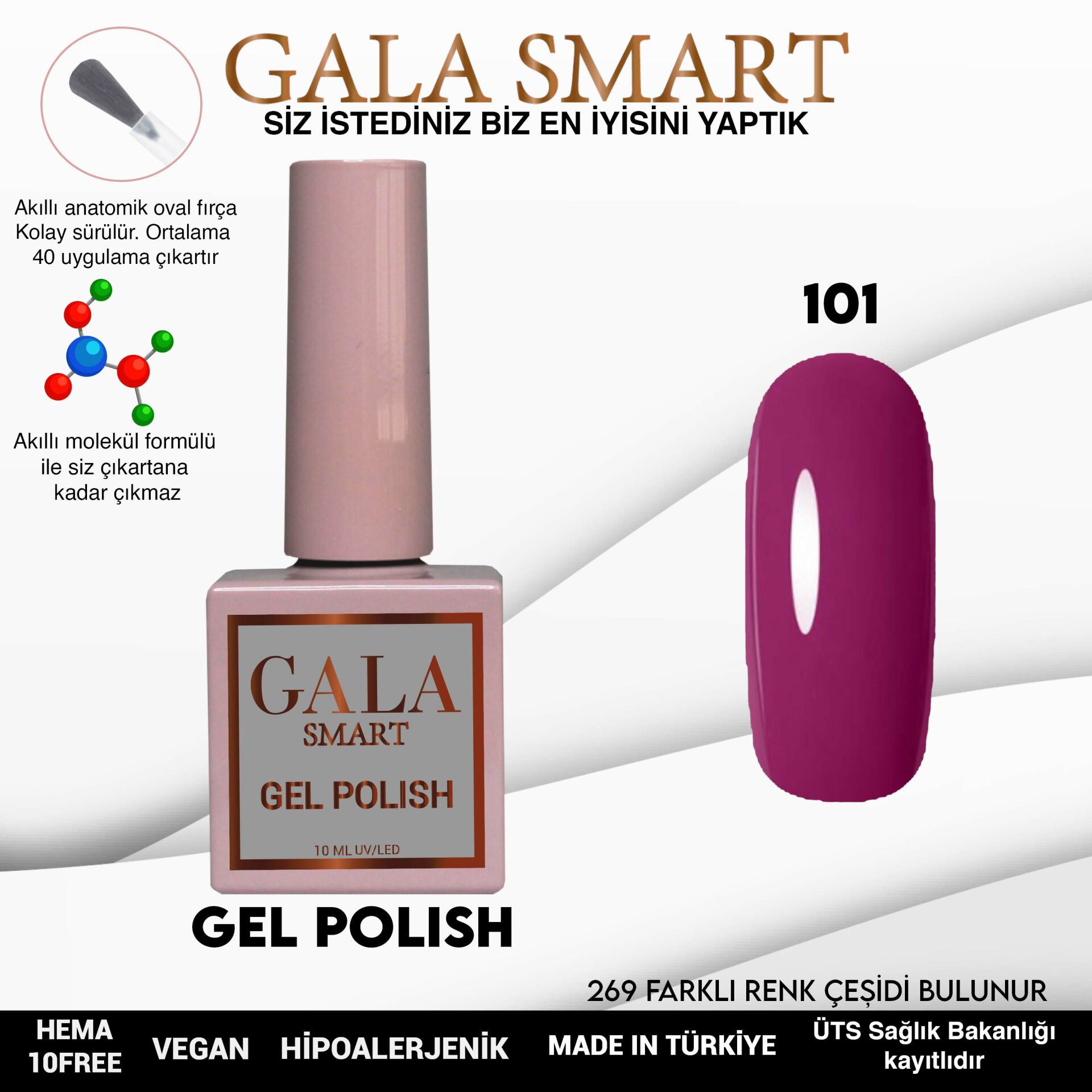 Gala Smart - Classic Kalıcı Oje - NO:101