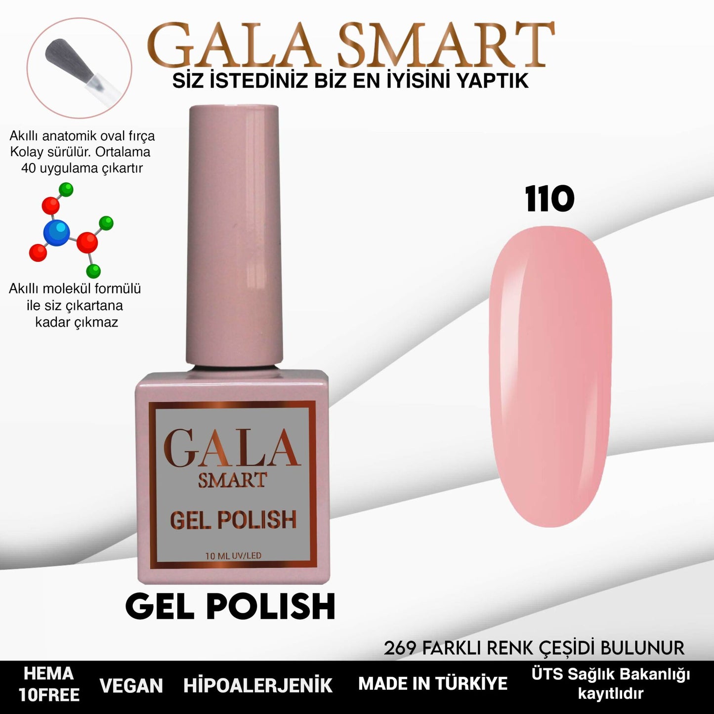 Gala Smart - Classic Kalıcı Oje - NO:110