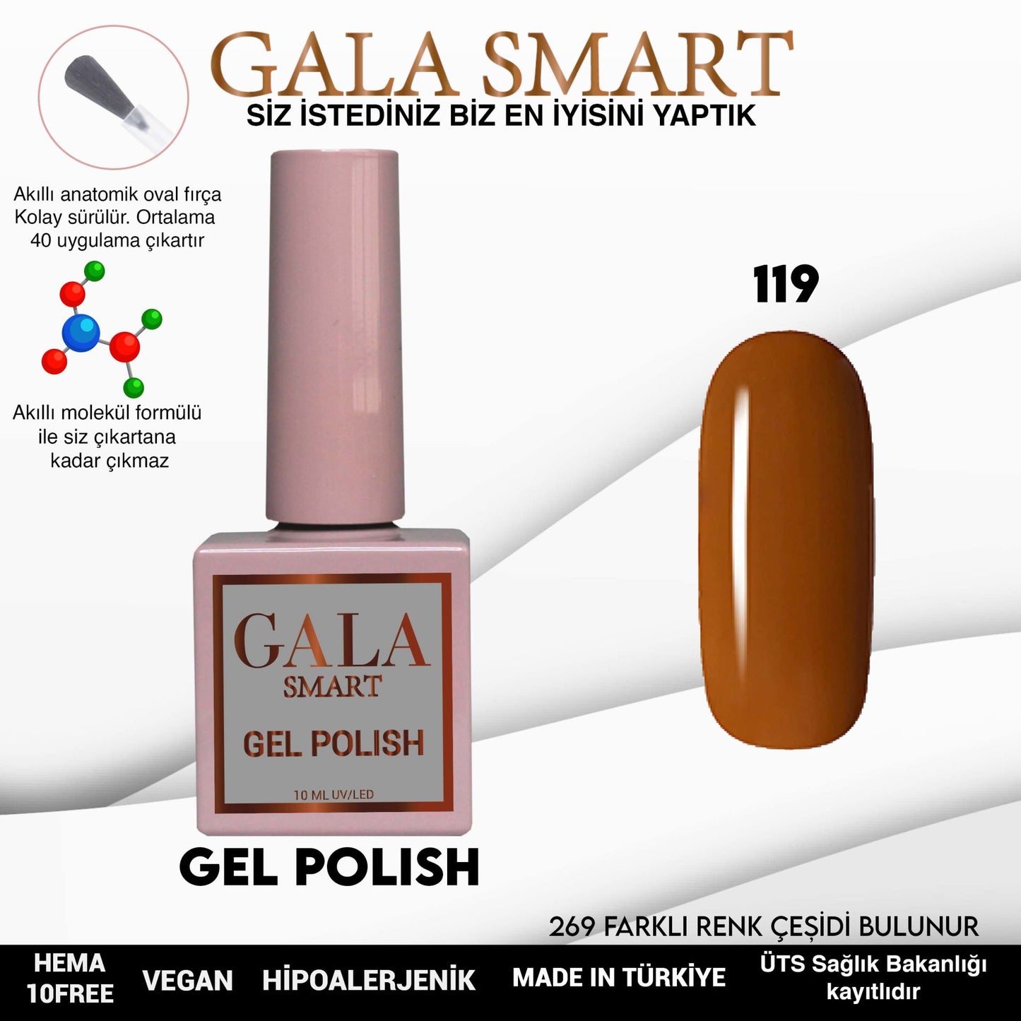 Gala Smart - Classic Kalıcı Oje - NO:119