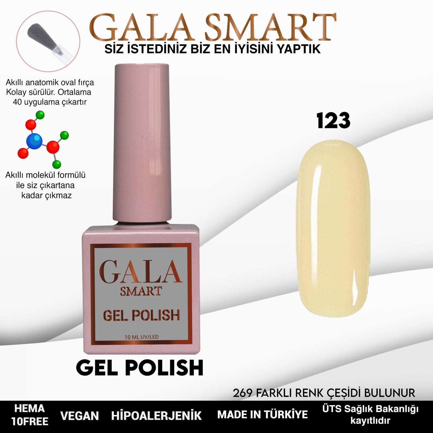 Gala Smart - Classic Kalıcı Oje - NO:123