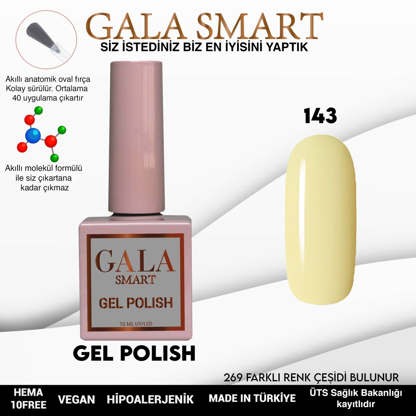 Gala Smart - Classic Kalıcı Oje - NO:143