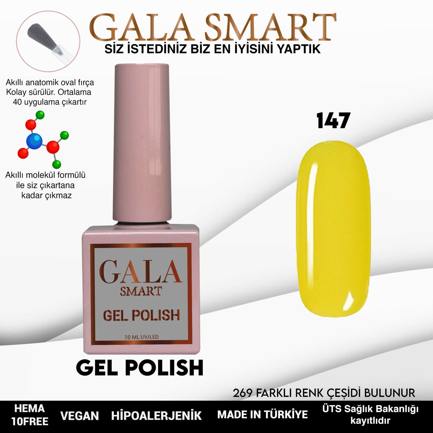 Gala Smart - Classic Kalıcı Oje - NO:147