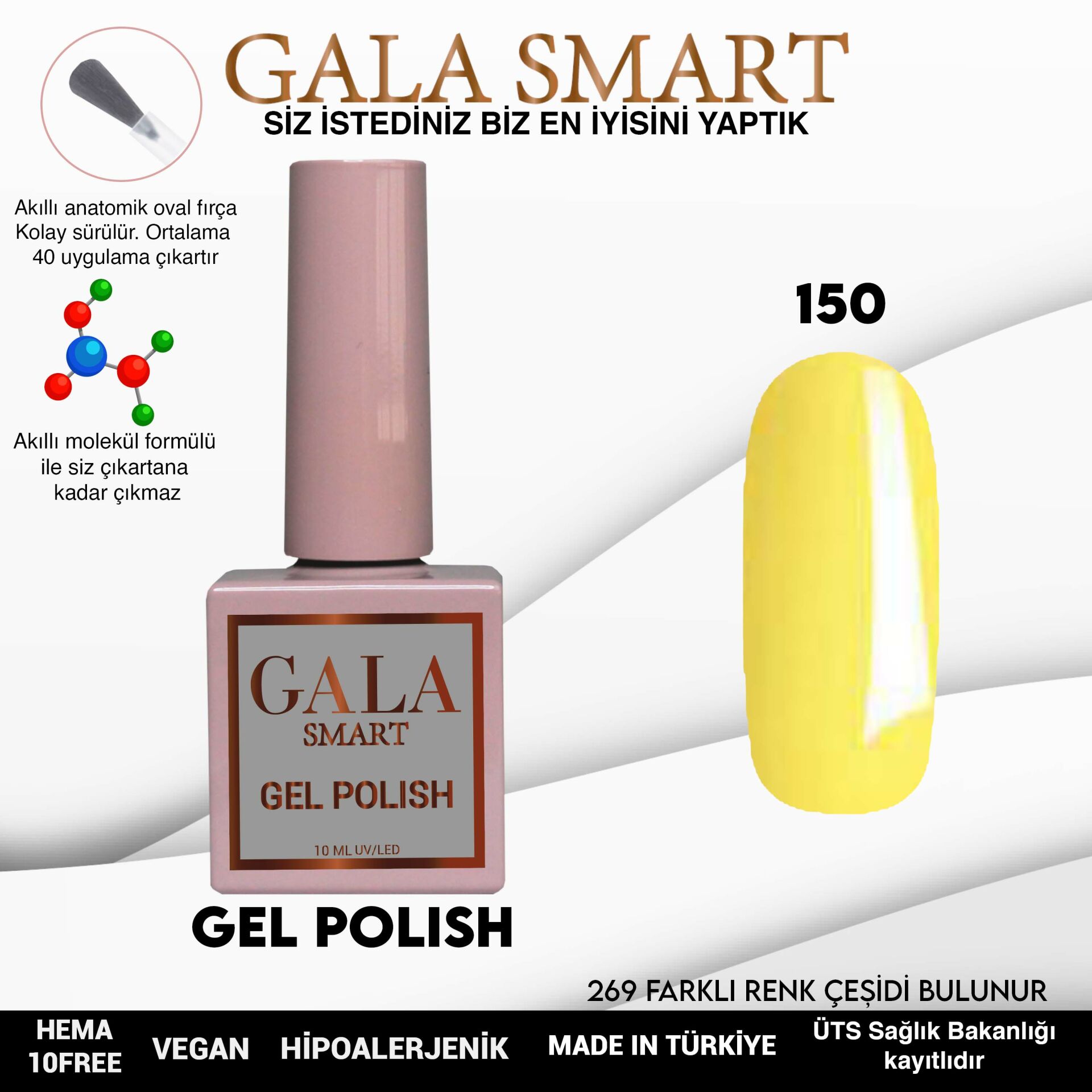 Gala Smart - Classic Kalıcı Oje - NO:150