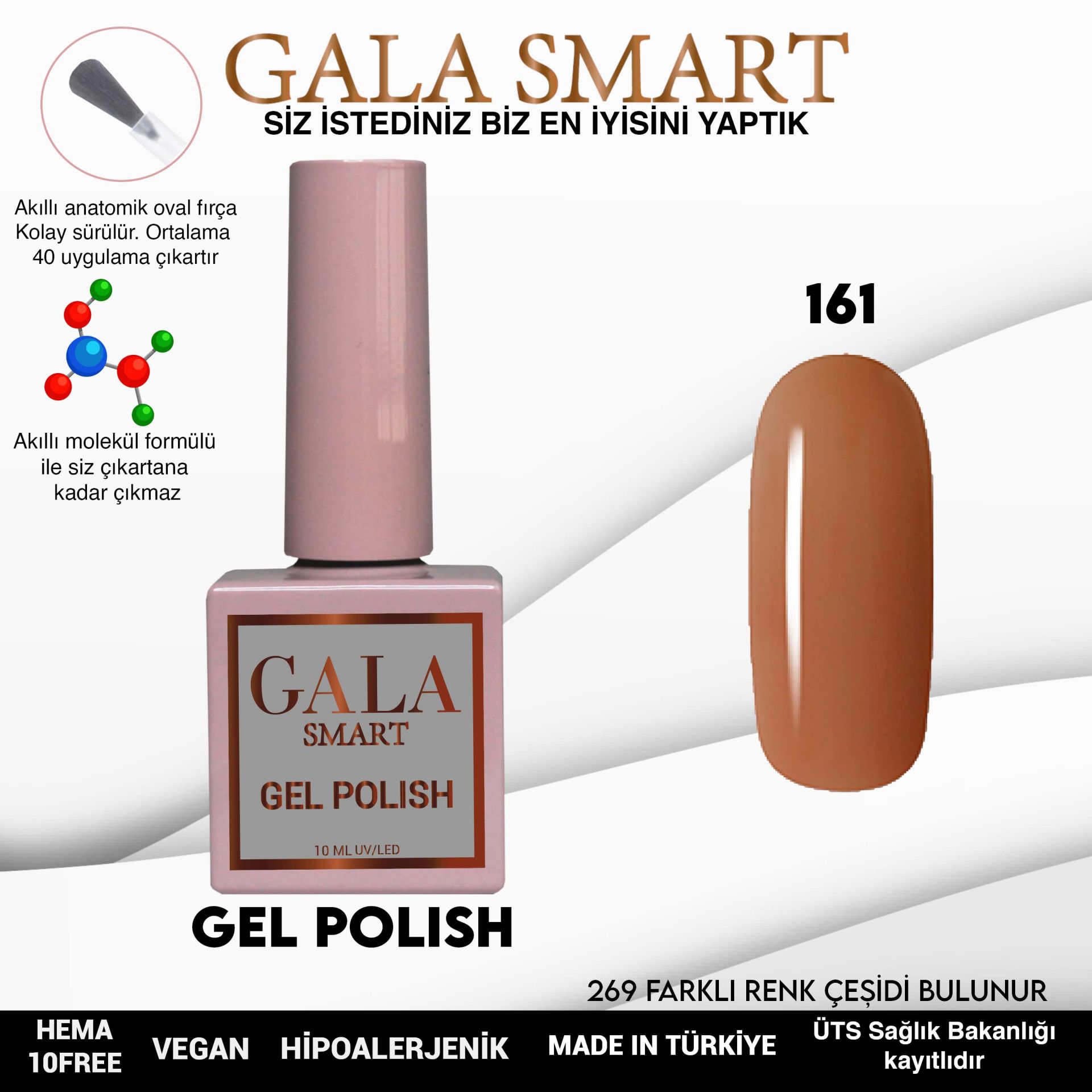 Gala Smart - Classic Kalıcı Oje - NO:161