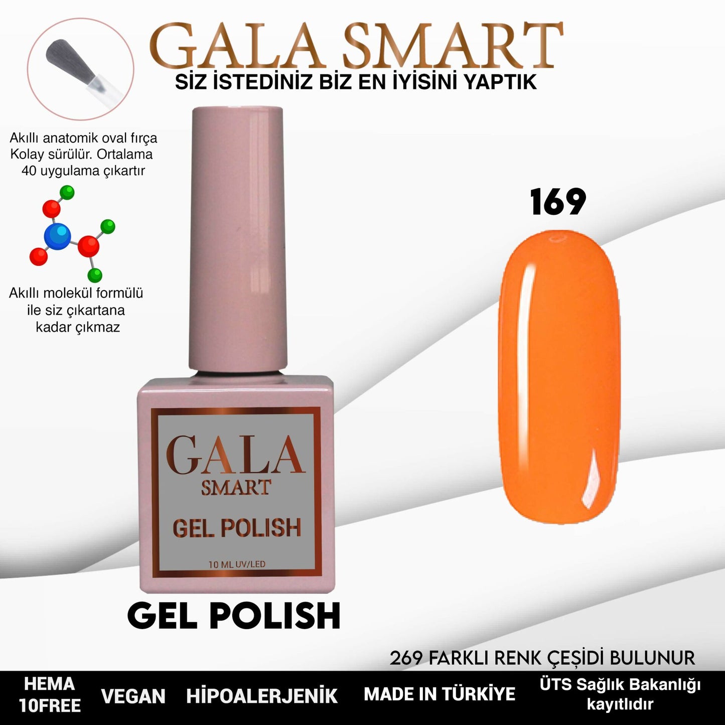 Gala Smart - Classic Kalıcı Oje - NO:169