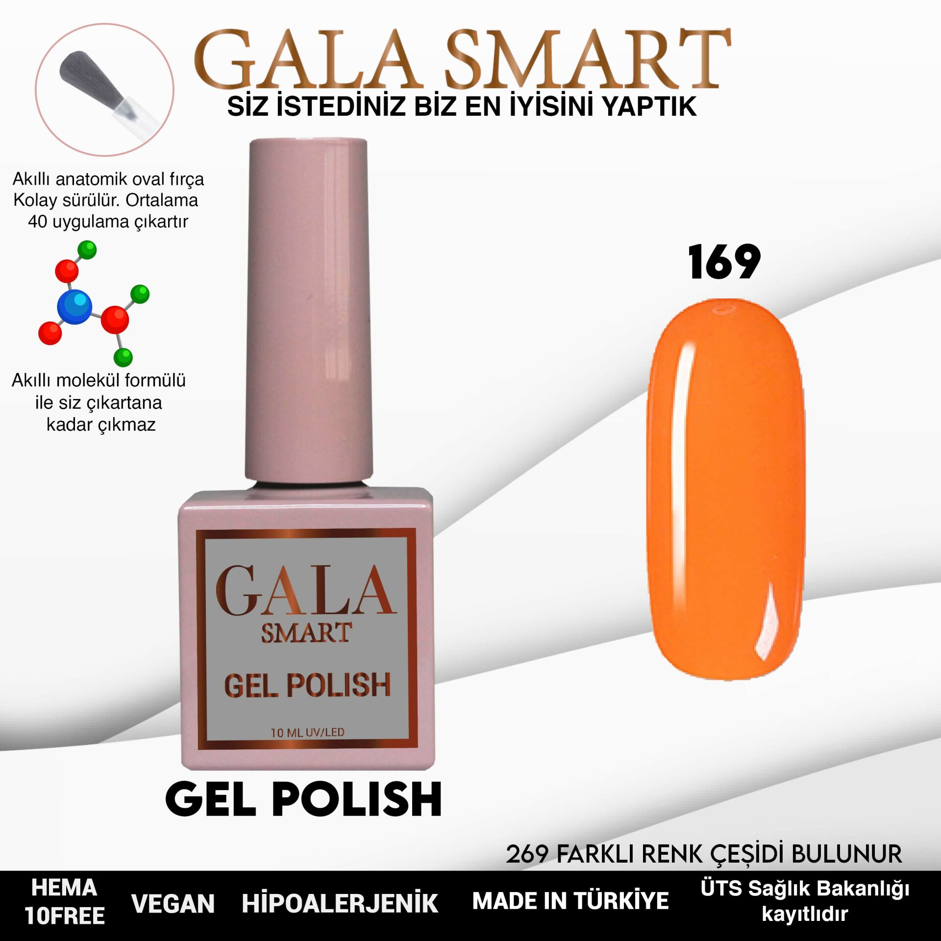 Gala Smart - Classic Kalıcı Oje - NO:169