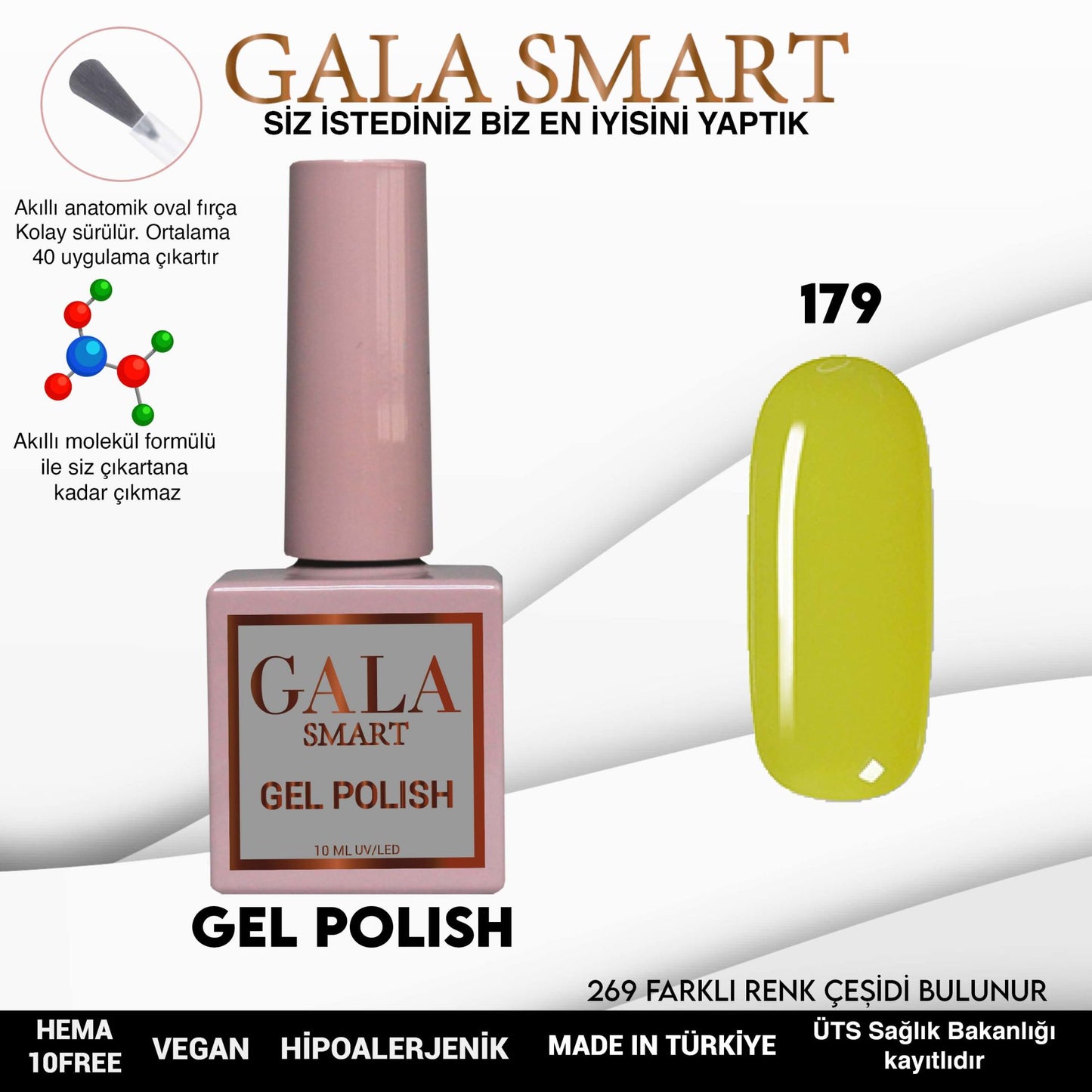 Gala Smart - Classic Kalıcı Oje - NO:179