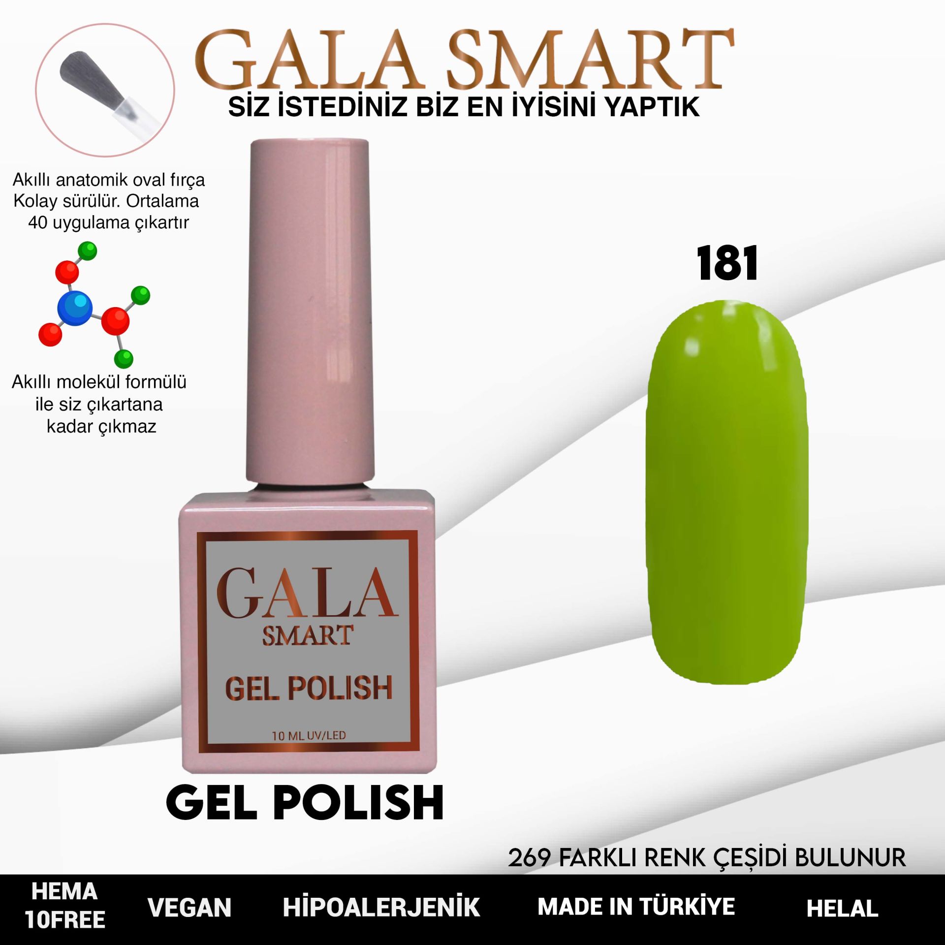 Gala Smart - Classic Kalıcı Oje - NO:181