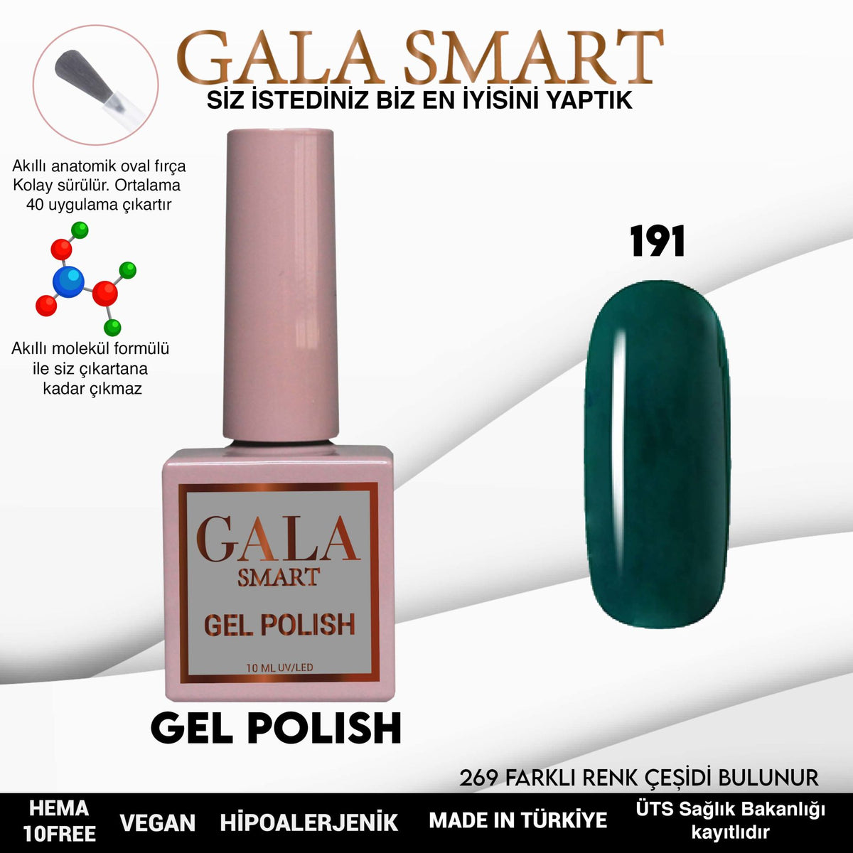 Gala Smart - Classic Kalıcı Oje - NO:191