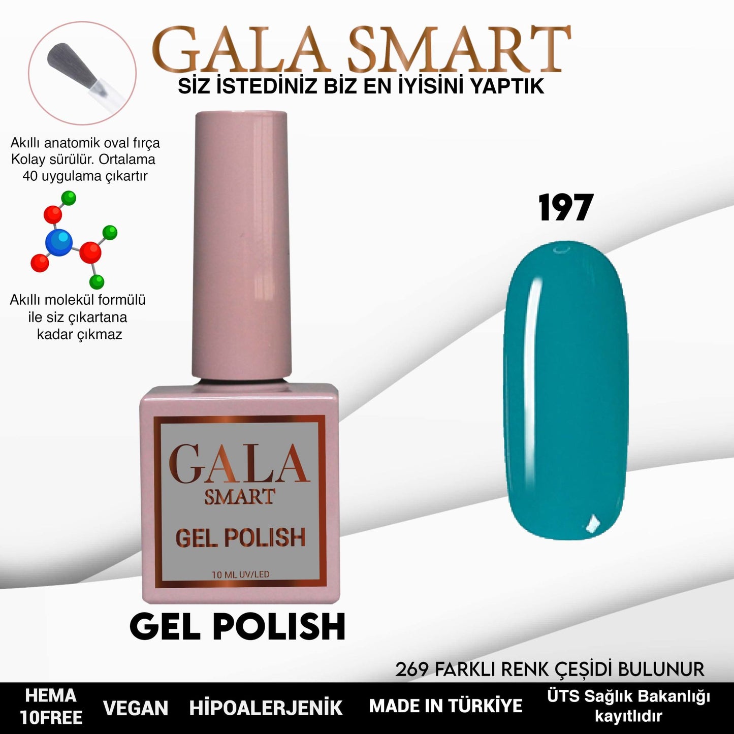 Gala Smart - Classic Kalıcı Oje - NO:197