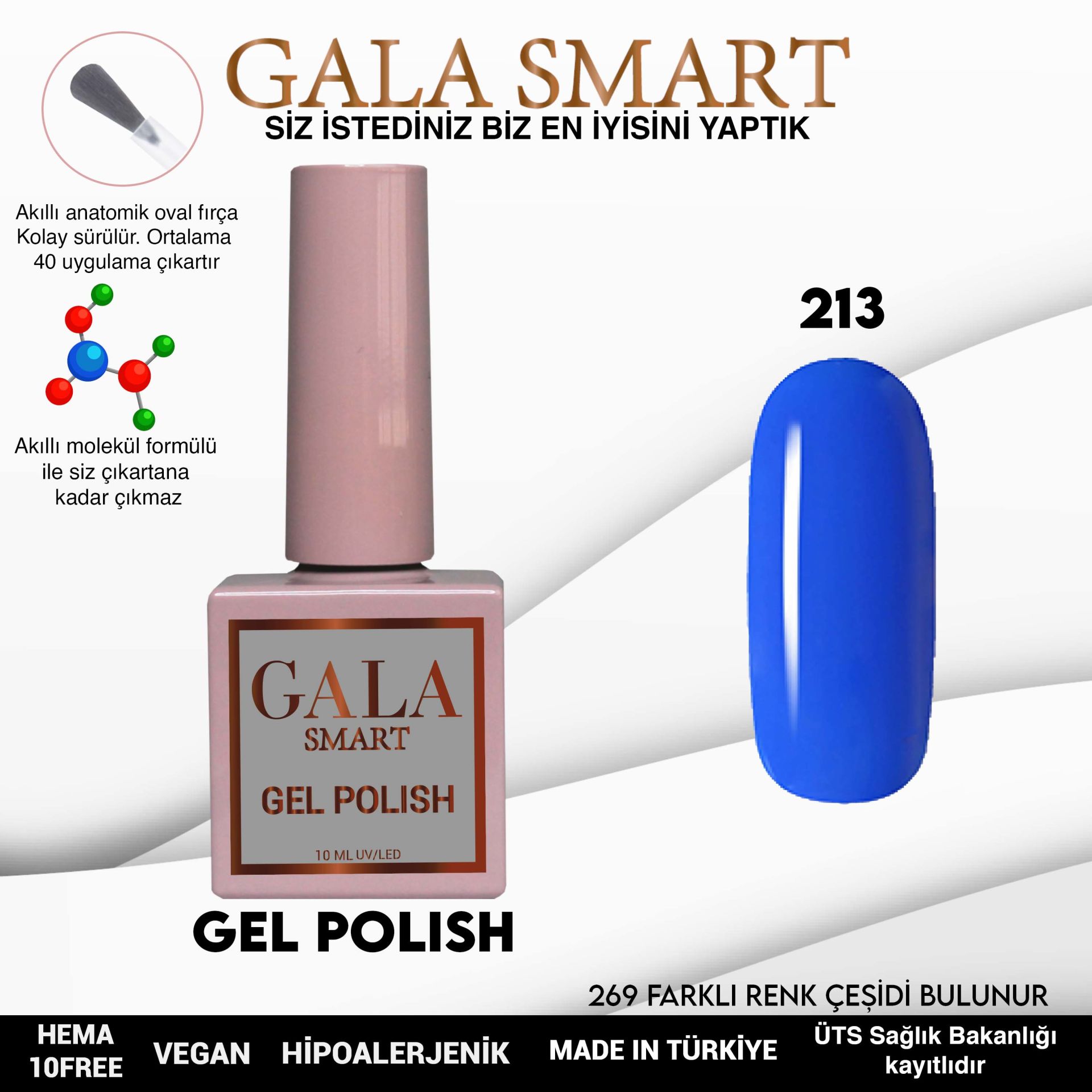Gala Smart - Classic Kalıcı Oje - NO:213