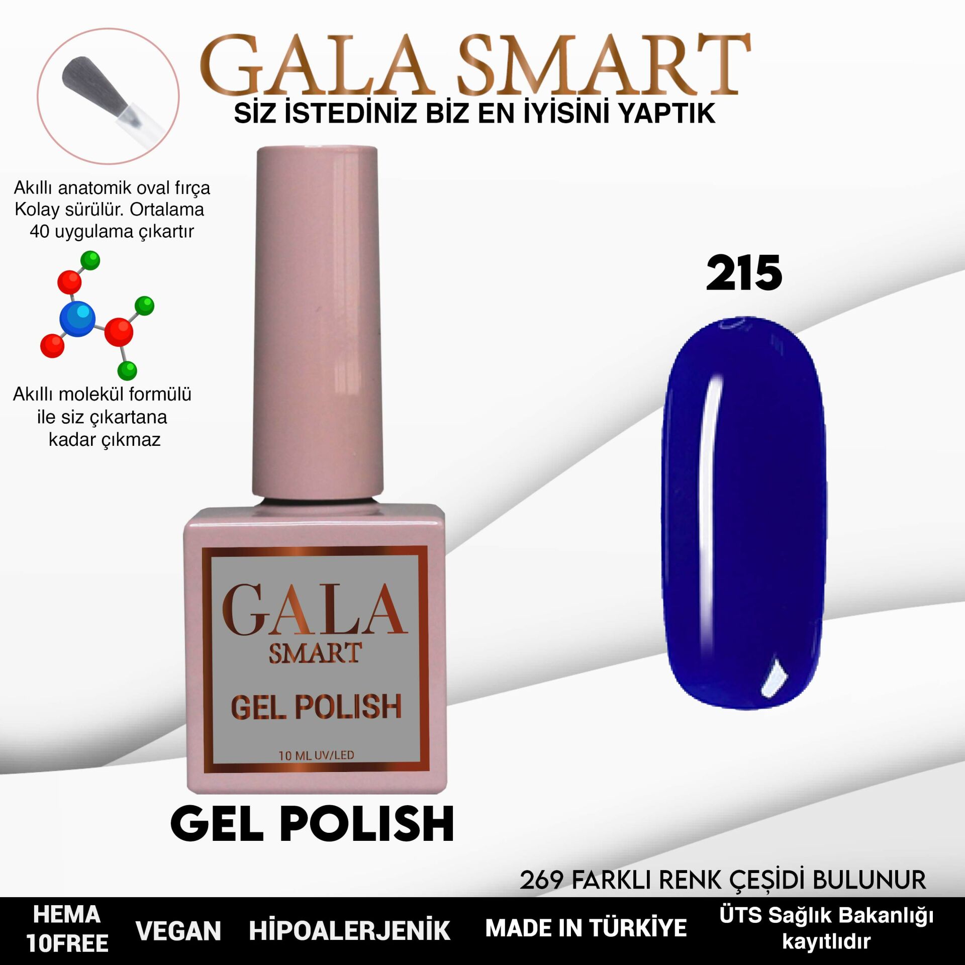 Gala Smart - Classic Kalıcı Oje - NO:215