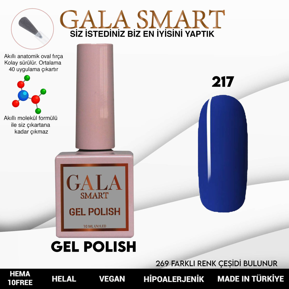 Gala Smart - Classic Kalıcı Oje - NO:217