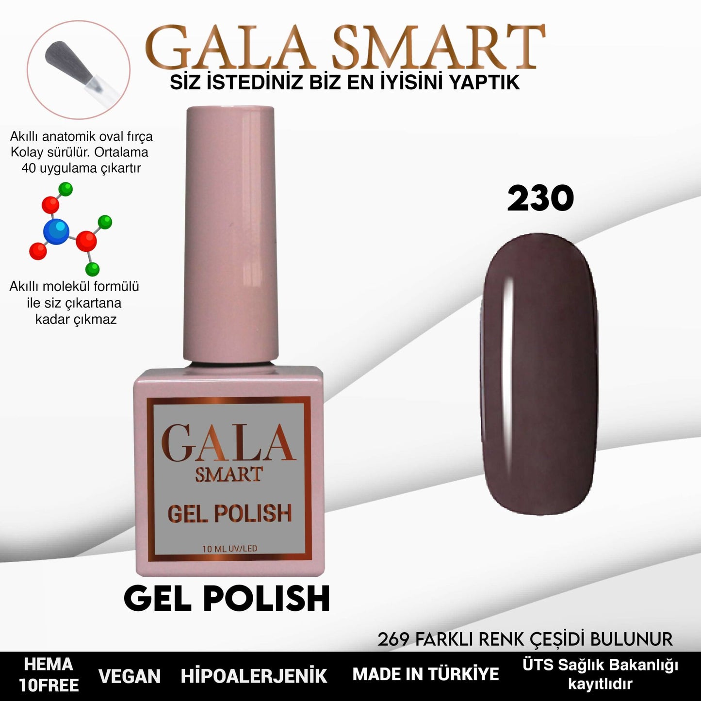 Gala Smart - Classic Kalıcı Oje - NO:230