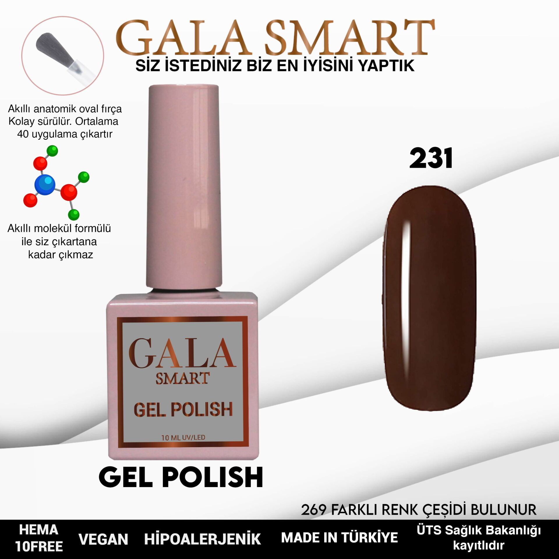 Gala Smart - Classic Kalıcı Oje - NO:231