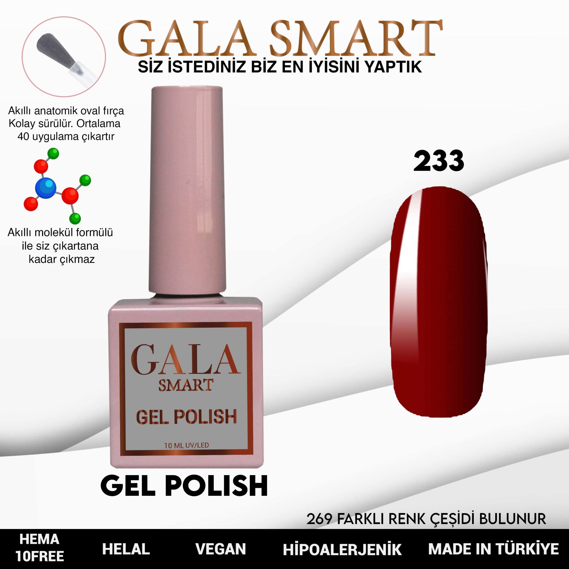 Gala Smart - Classic Kalıcı Oje - NO:233