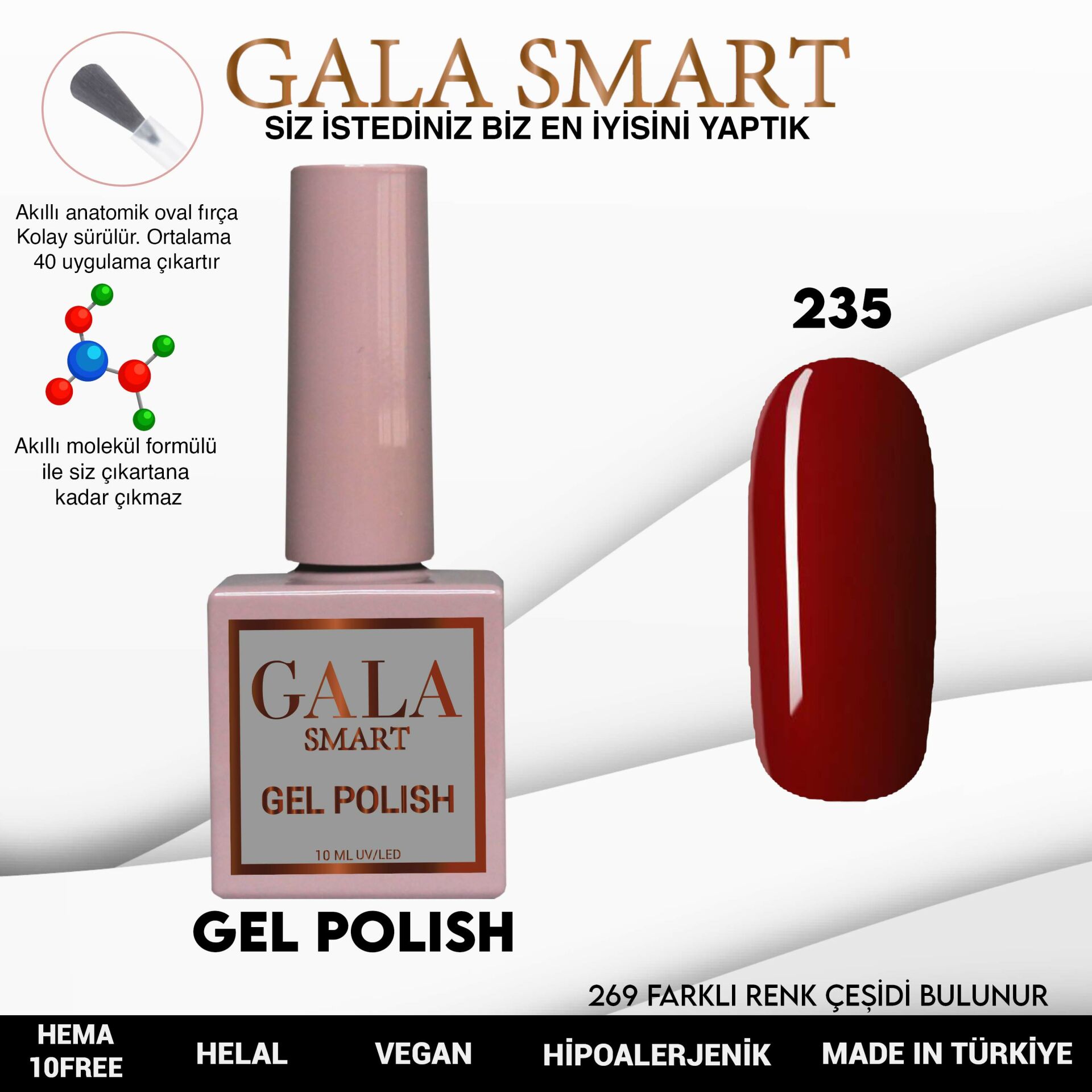 Gala Smart - Classic Kalıcı Oje - NO:235