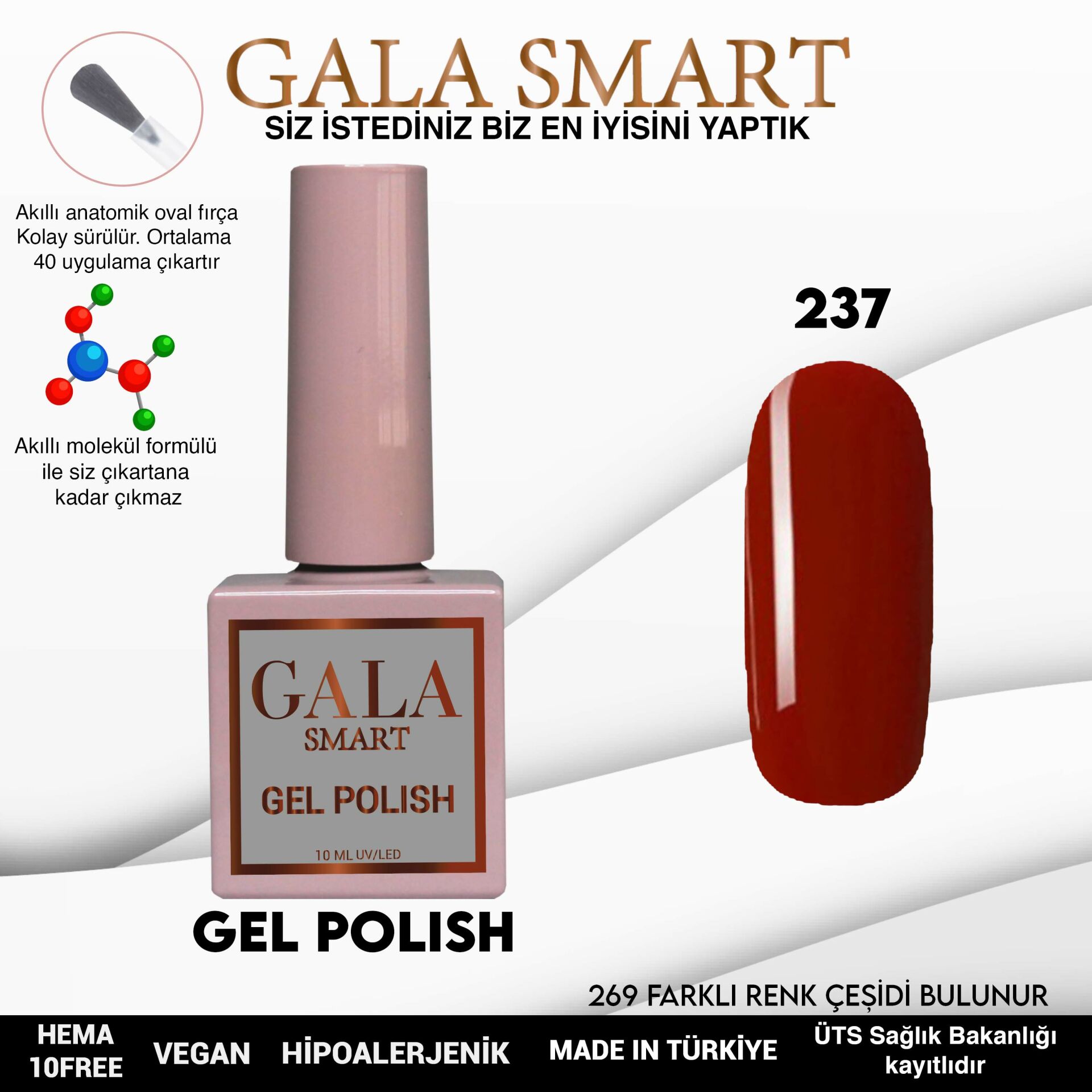 Gala Smart - Classic Kalıcı Oje - NO:237