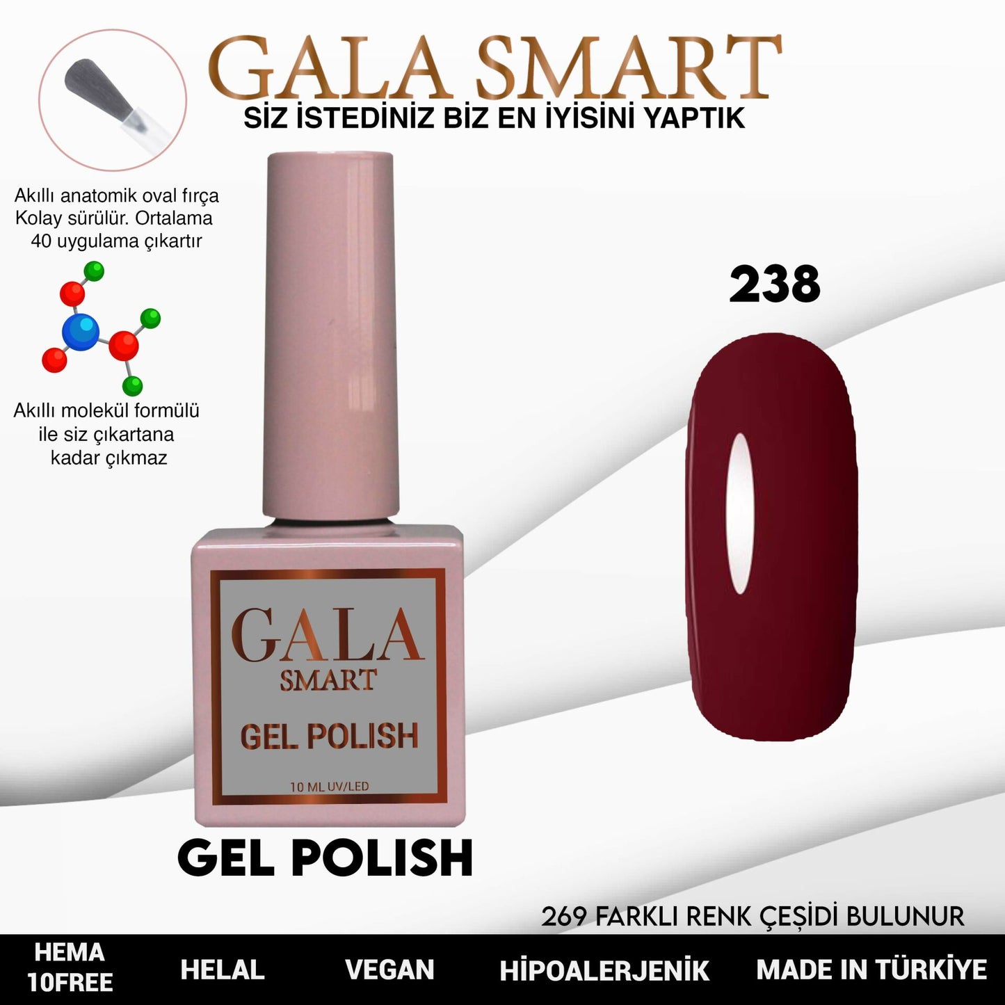 Gala Smart - Classic Kalıcı Oje - NO:238