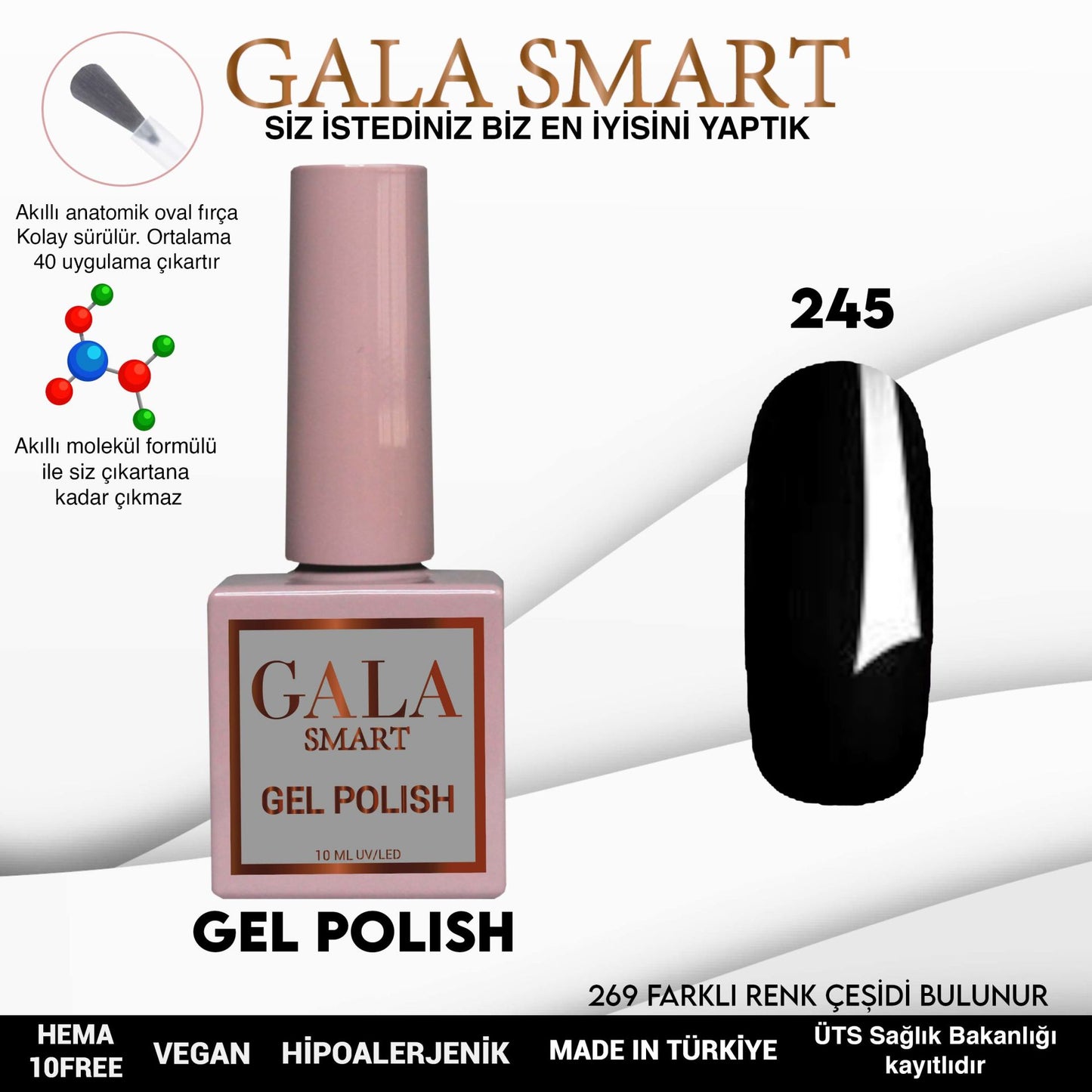 Gala Smart - Classic Kalıcı Oje - NO:245
