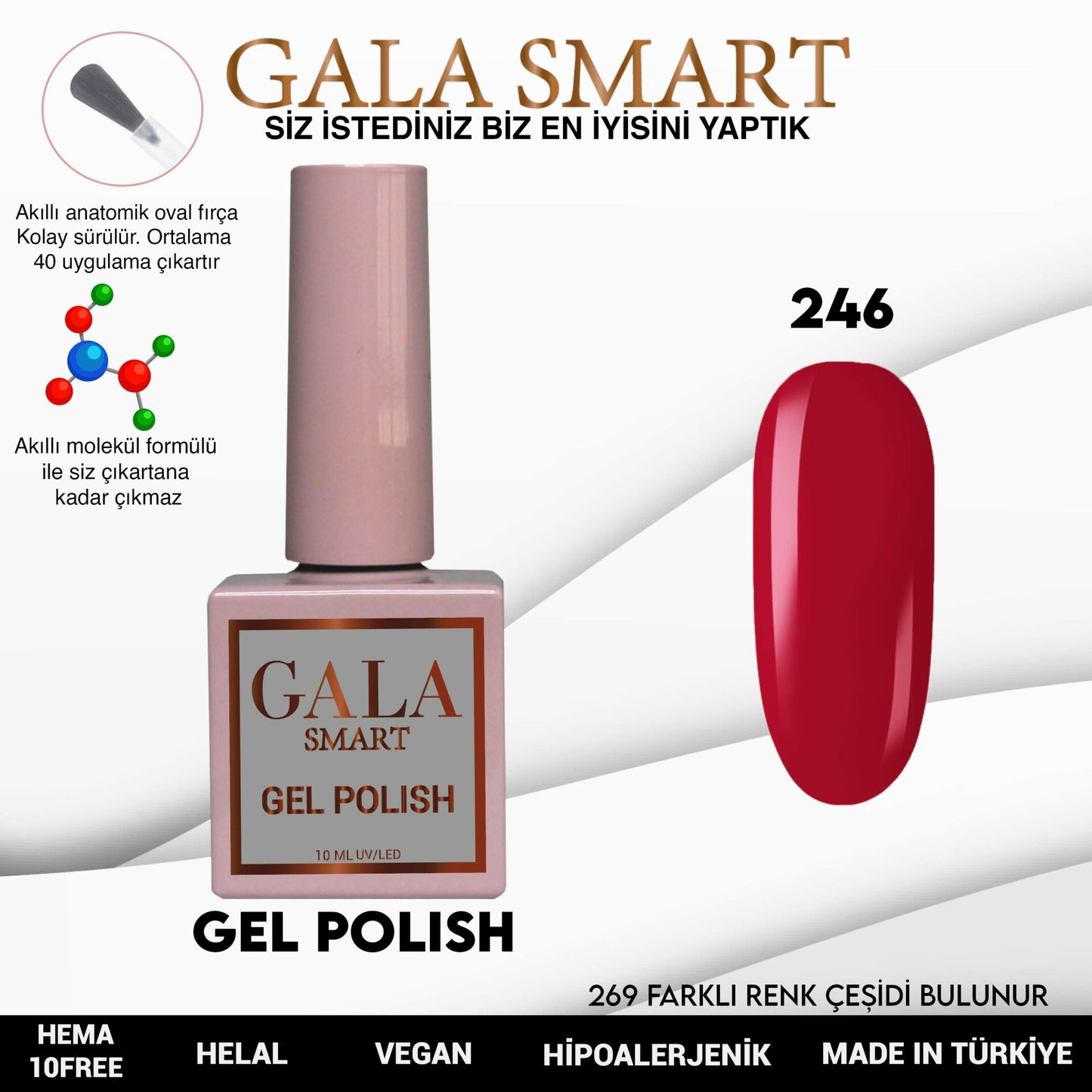 Gala Smart - Classic Kalıcı Oje - NO:246