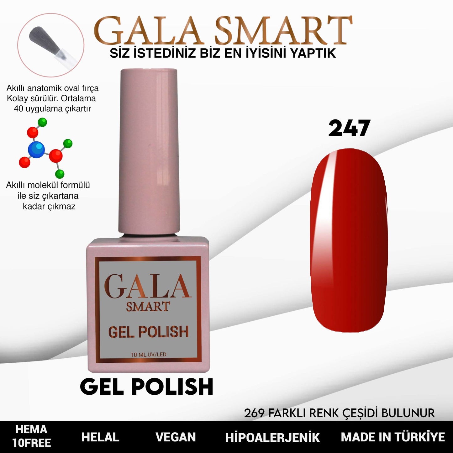 Gala Smart - Classic Kalıcı Oje - NO:247
