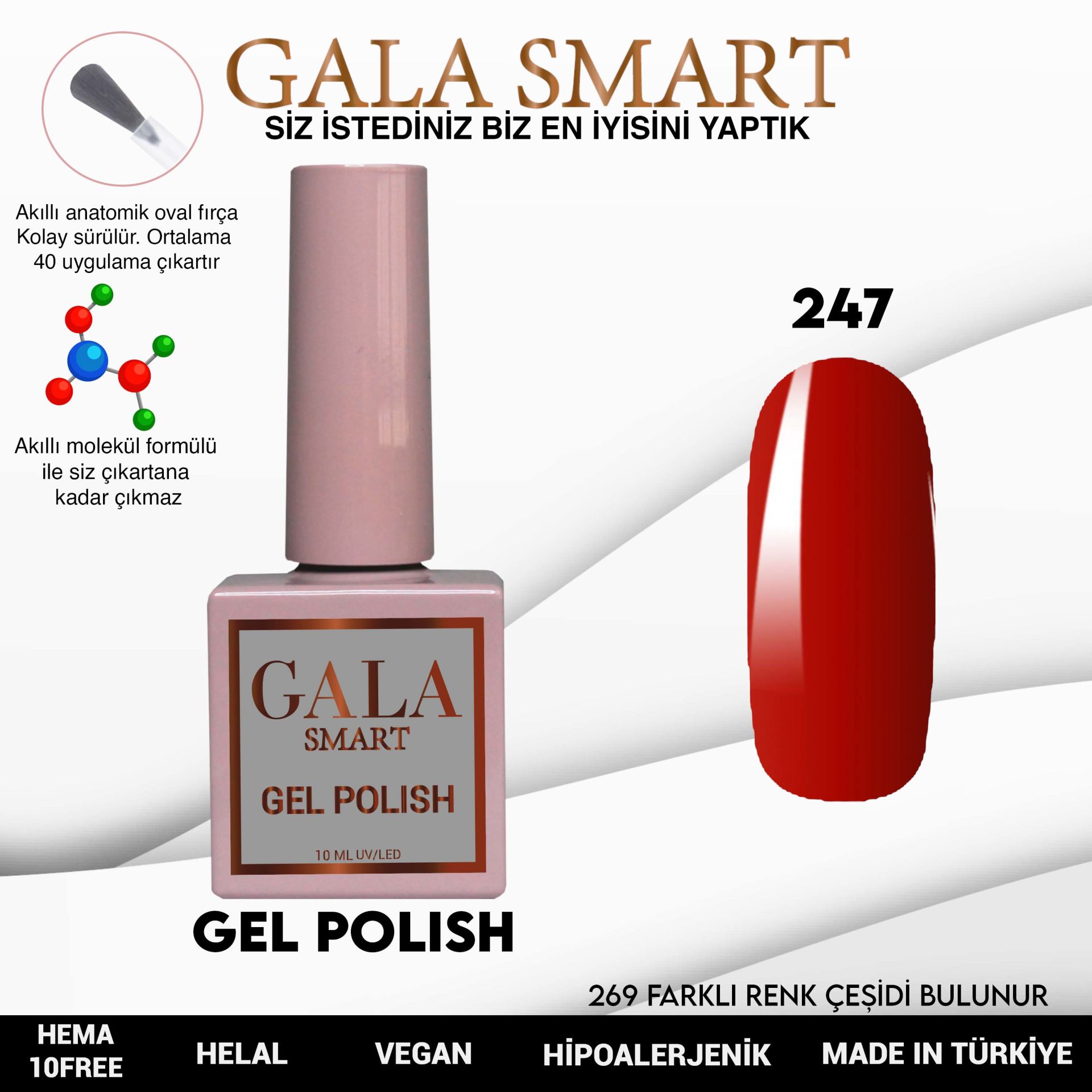 Gala Smart - Classic Kalıcı Oje - NO:247