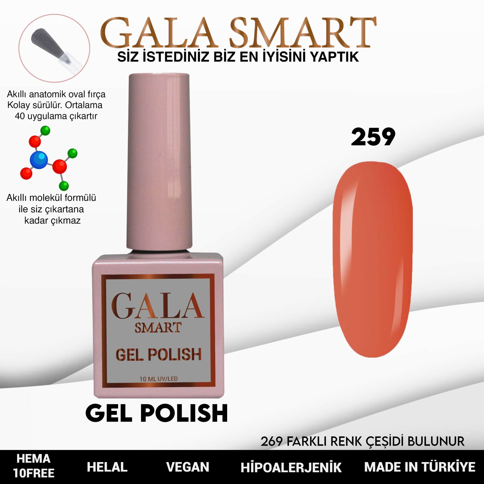 Gala Smart - Classic Kalıcı Oje -NO:259