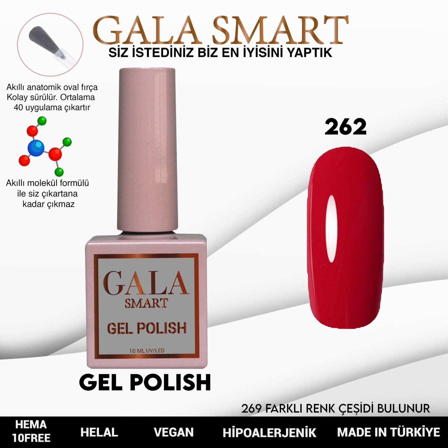 Gala Smart - Classic Kalıcı Oje - NO:262