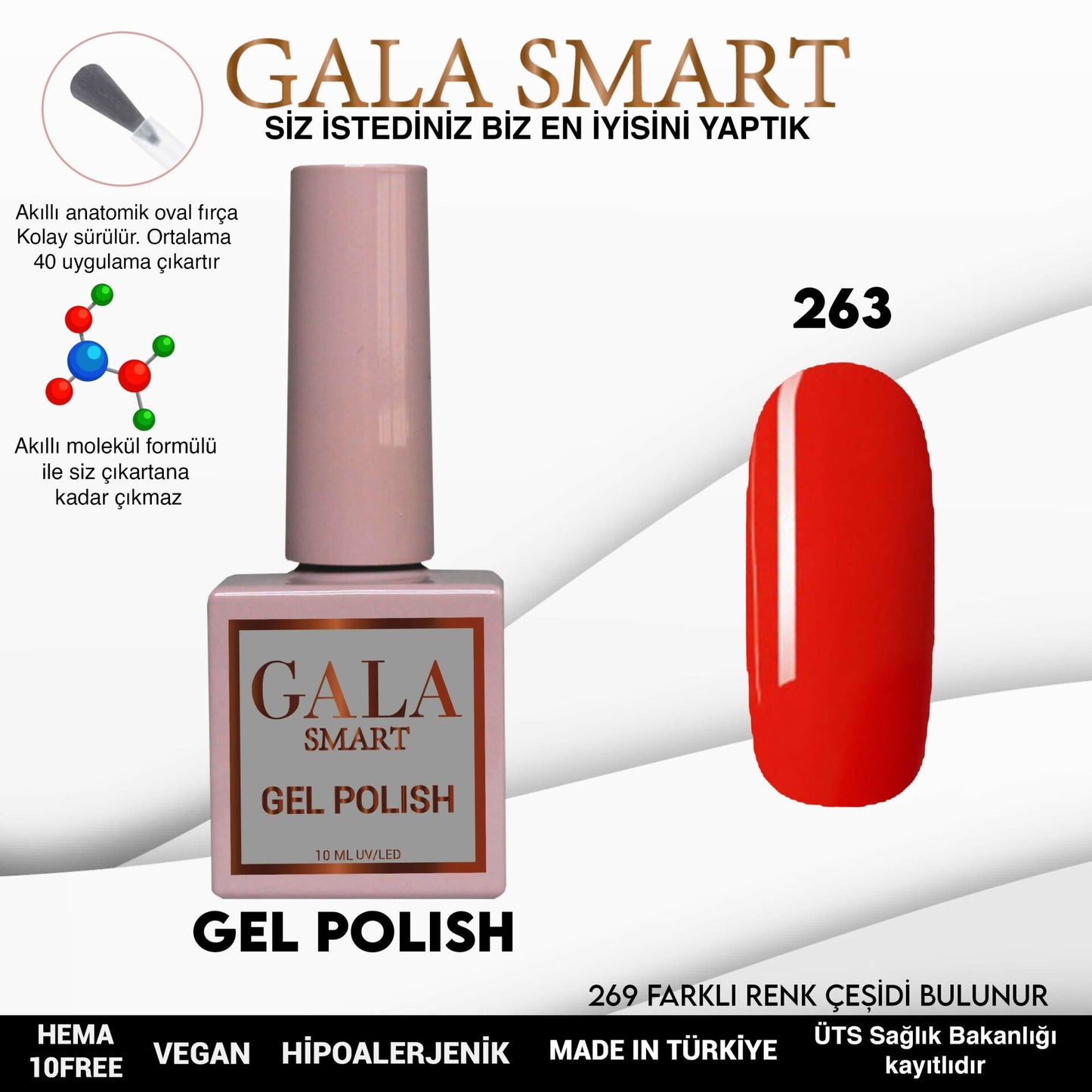 Gala Smart - Classic Kalıcı Oje - NO:263