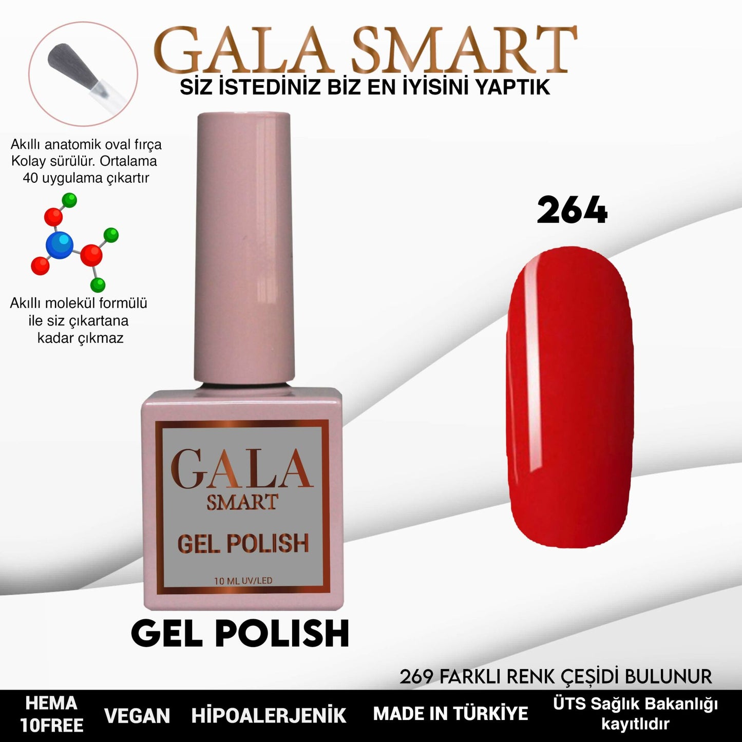 Gala Smart - Classic Kalıcı Oje - NO:264