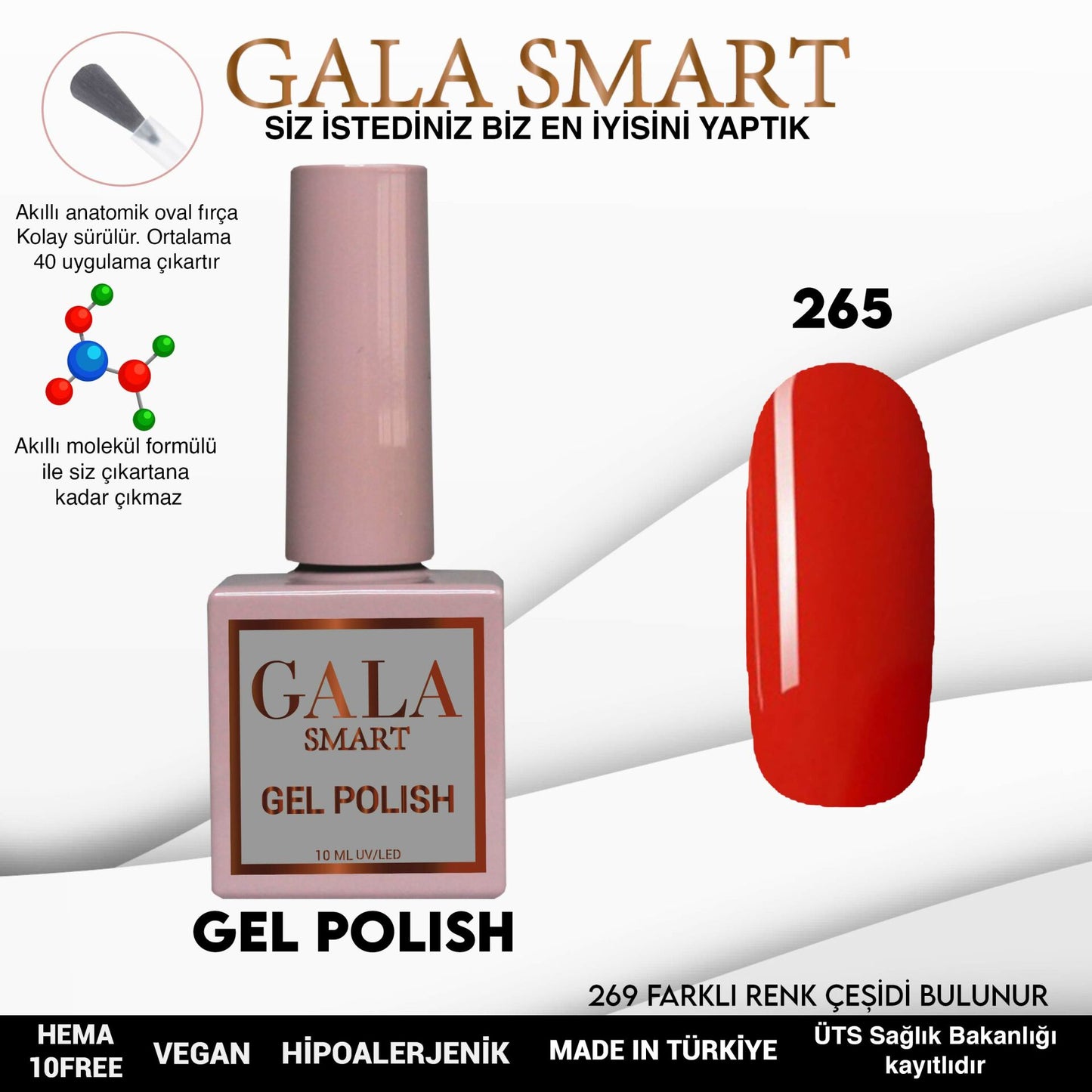 Gala Smart - Classic Kalıcı Oje - NO:265
