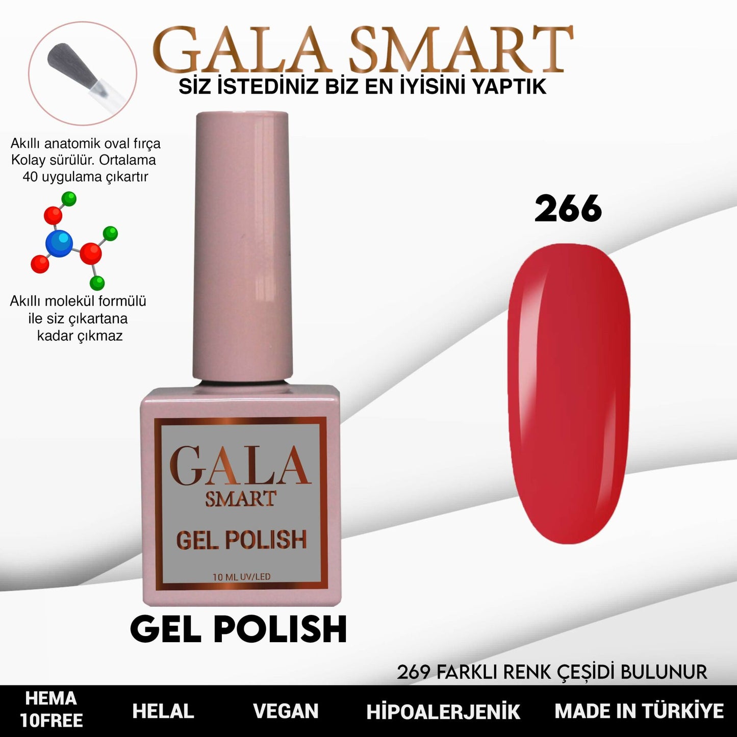 Gala Smart - Classic Kalıcı Oje - NO:266
