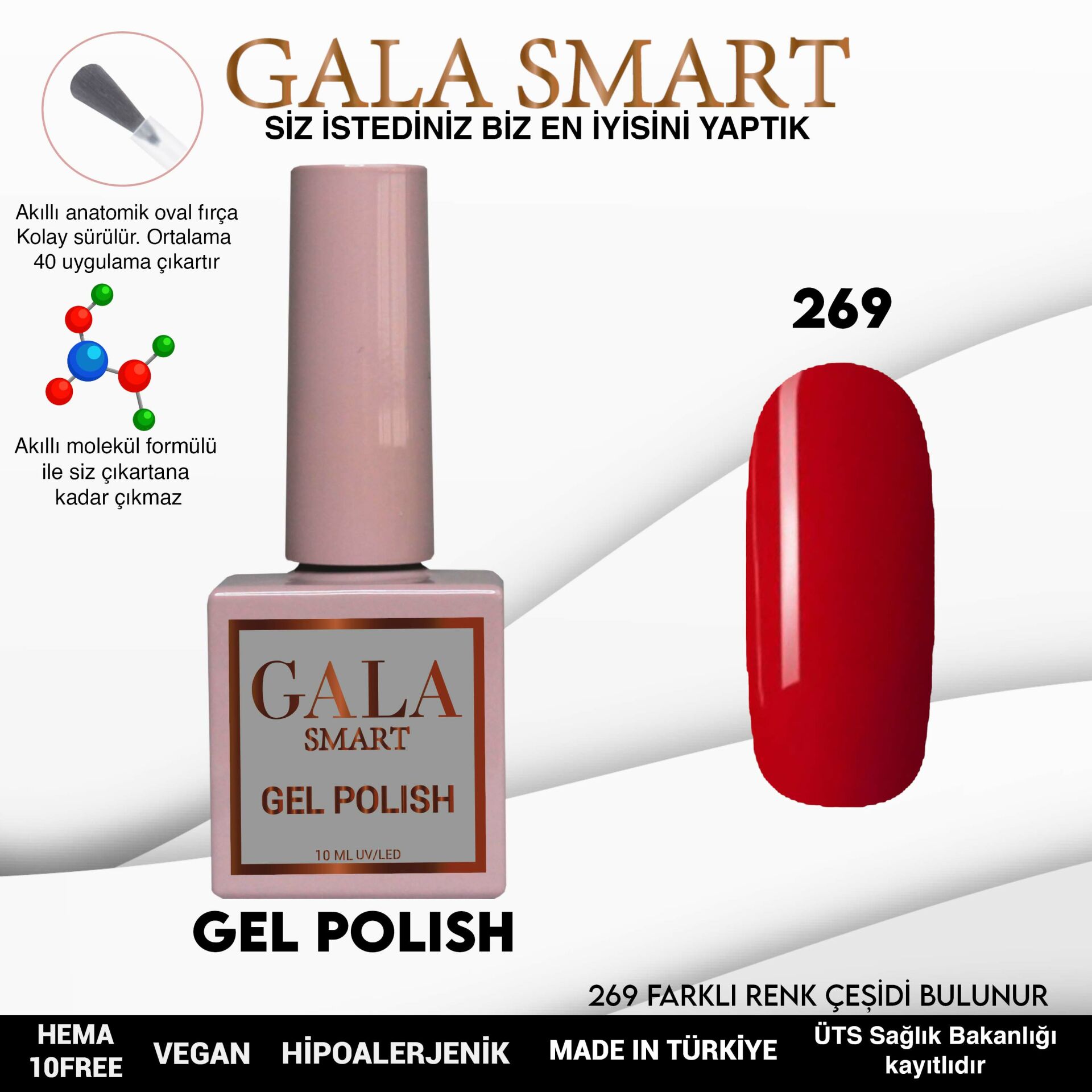 Gala Smart - Classic Kalıcı Oje - NO:269