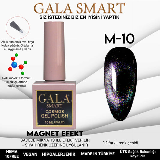 Gala Smart - Cosmos Kedi Gözü Kalıcı Oje - M-10