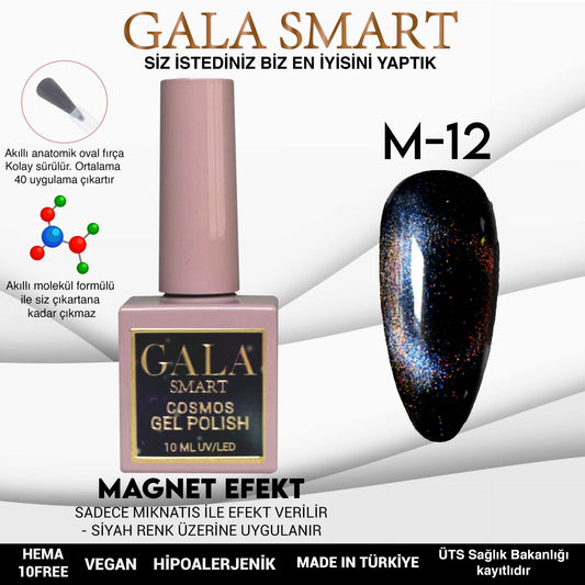 Gala Smart - Cosmos Kedi Gözü Kalıcı Oje - M-12