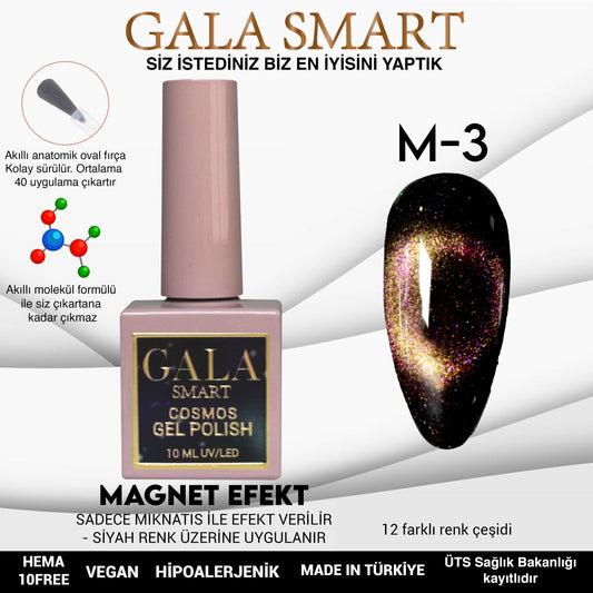 Gala Smart - Cosmos Kedi Gözü Kalıcı Oje - M-3